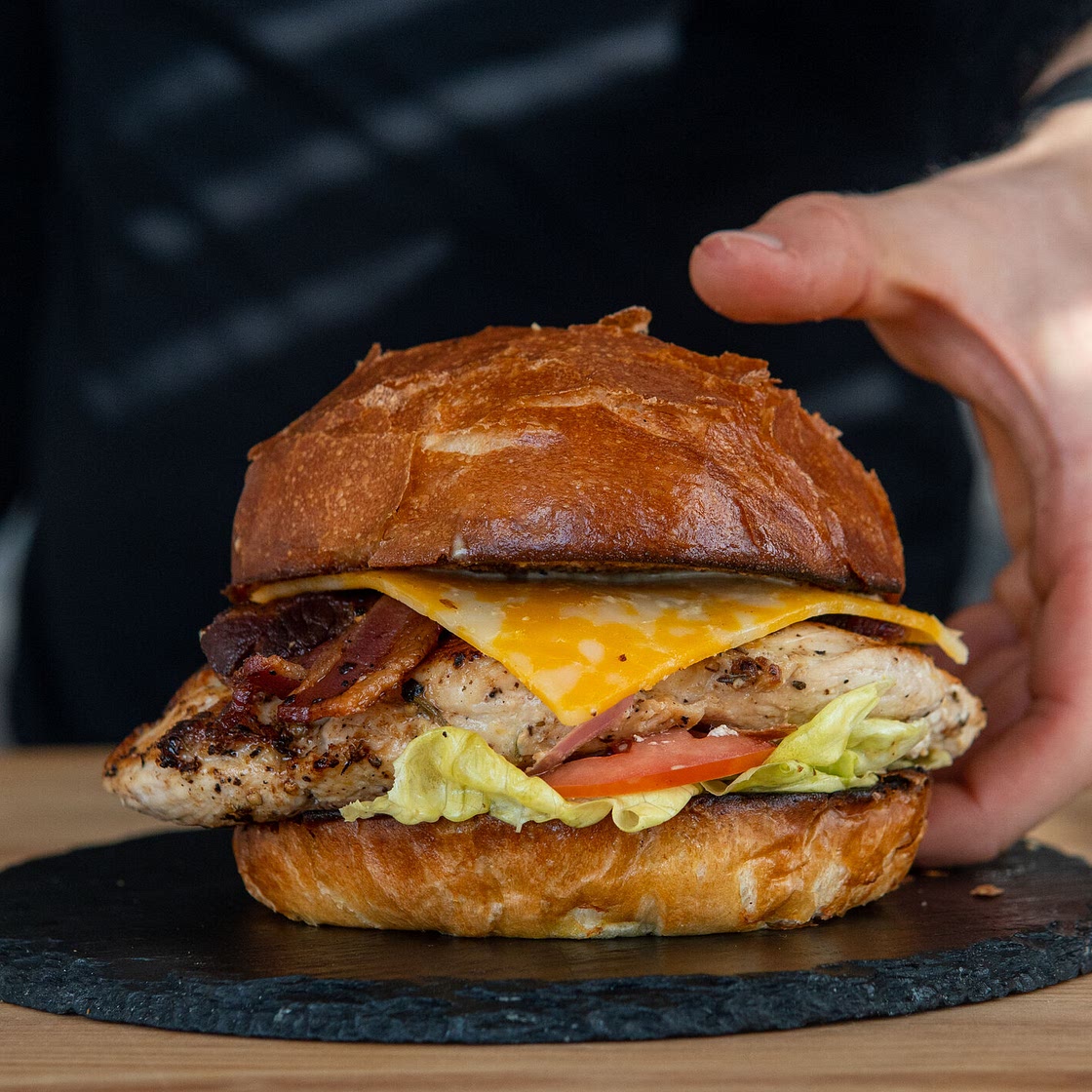 Grilled Chicken Club Sando — Ethan