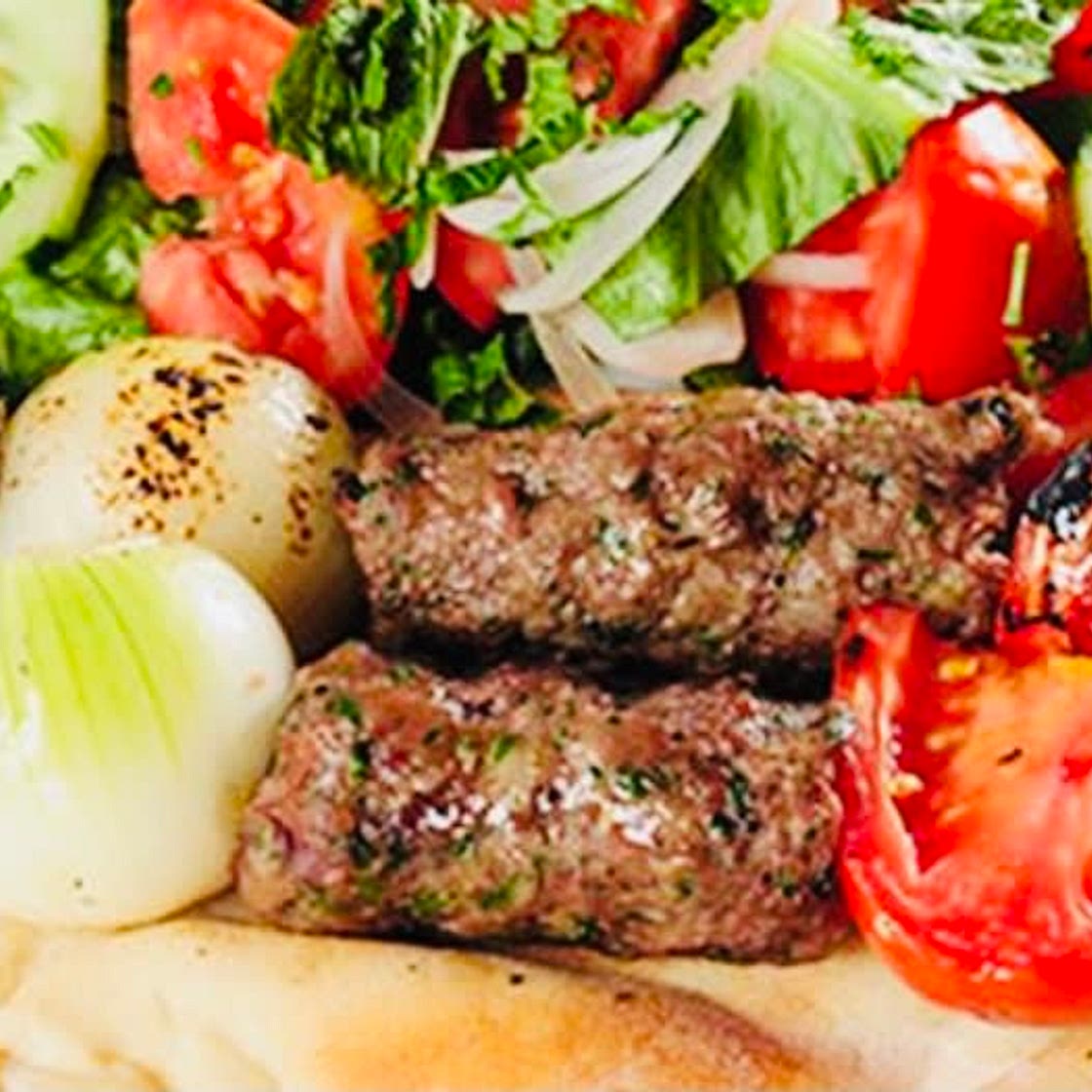 Lebanese Grilled Kafta.  كفتة مشوية