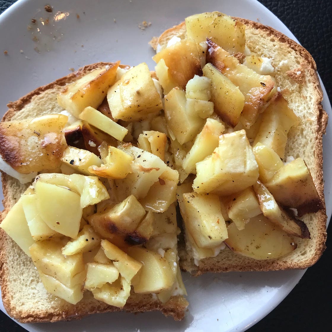 Sweet Potato And Goat Cheese Toast