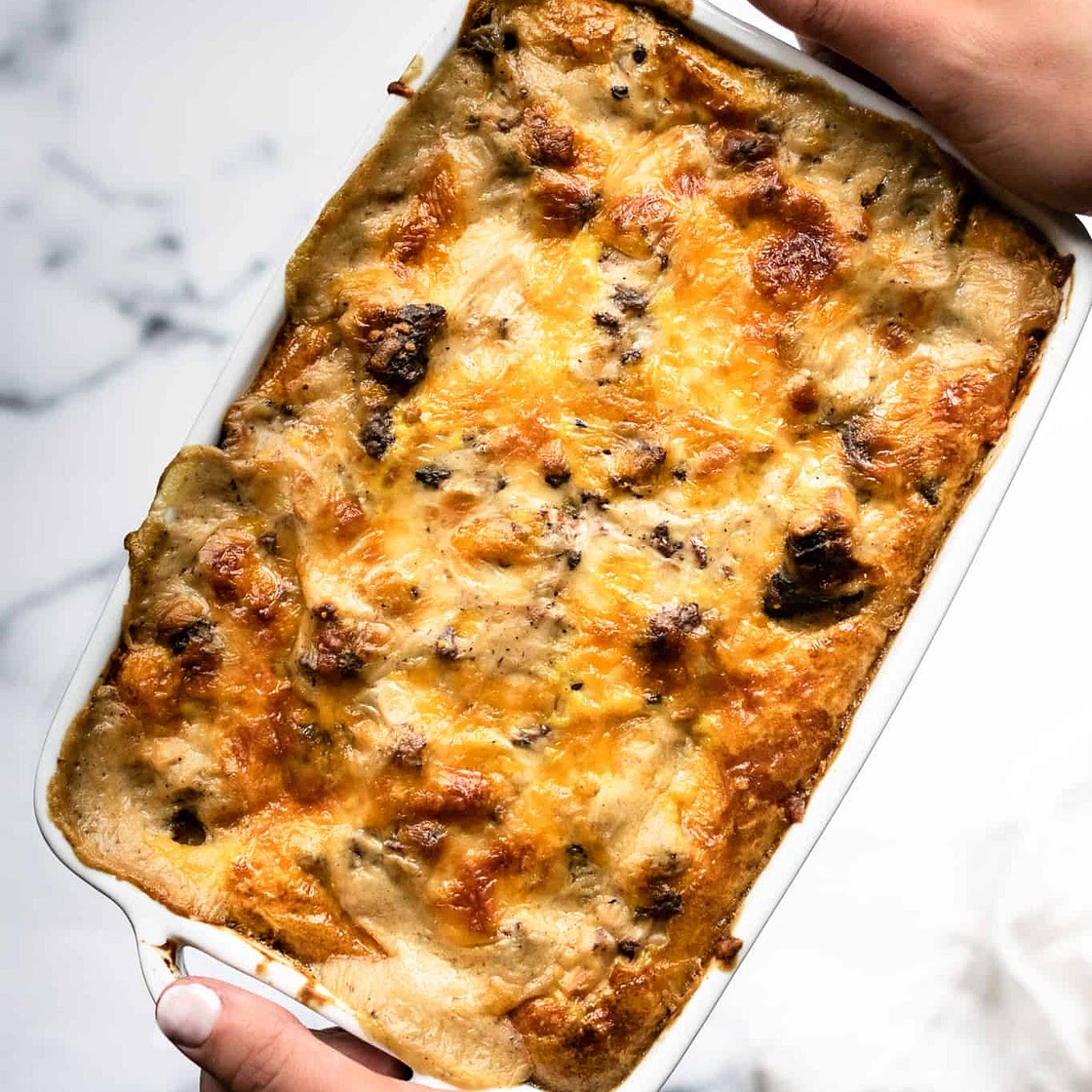 Sausage Gravy Breakfast Casserole