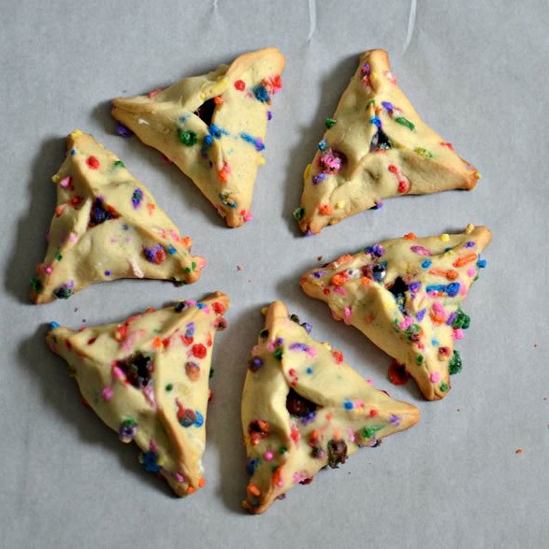 Cheerful Chocolate-Filled Funfetti Hamantaschen