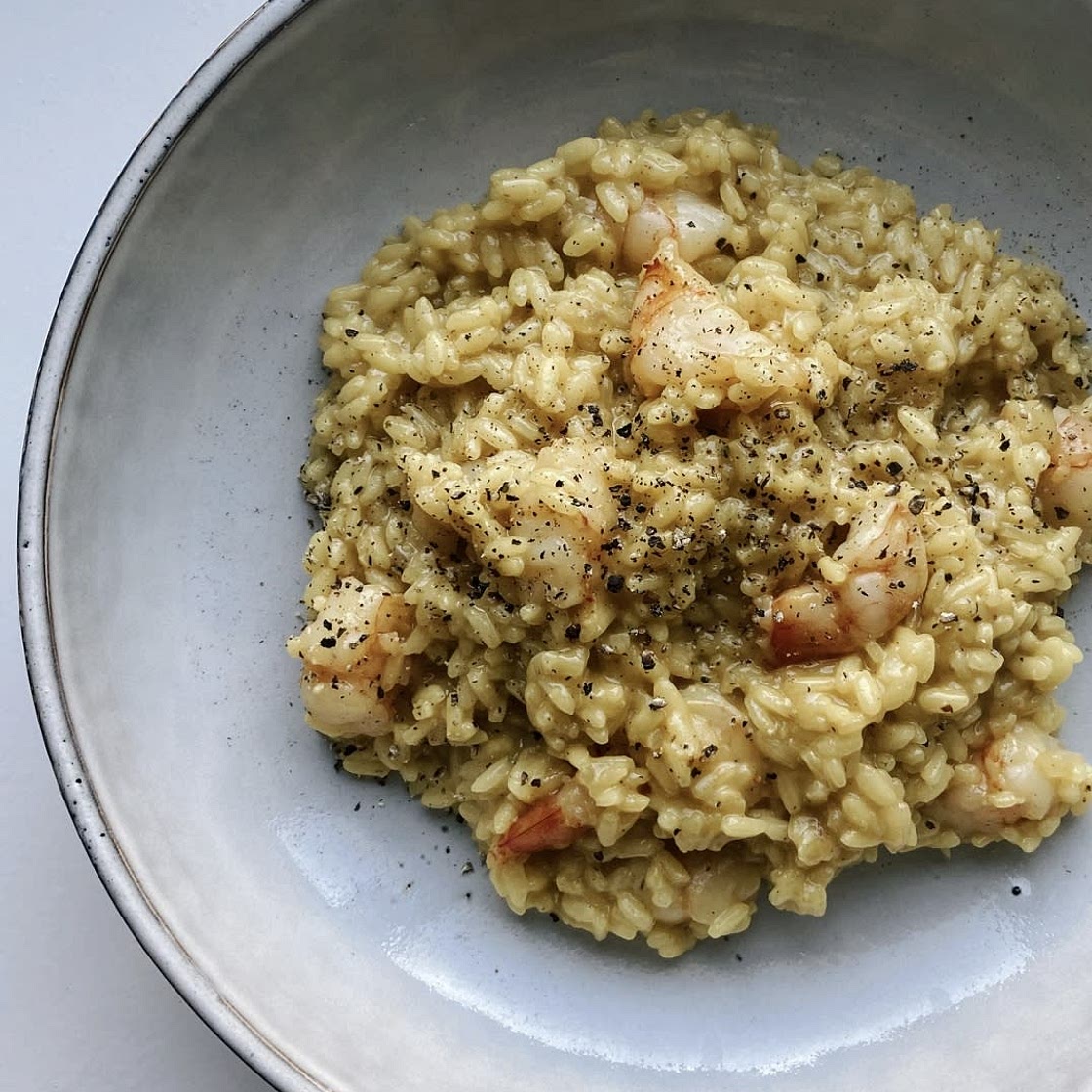 Lemon Shrimp/Smoked Salmon Risotto
