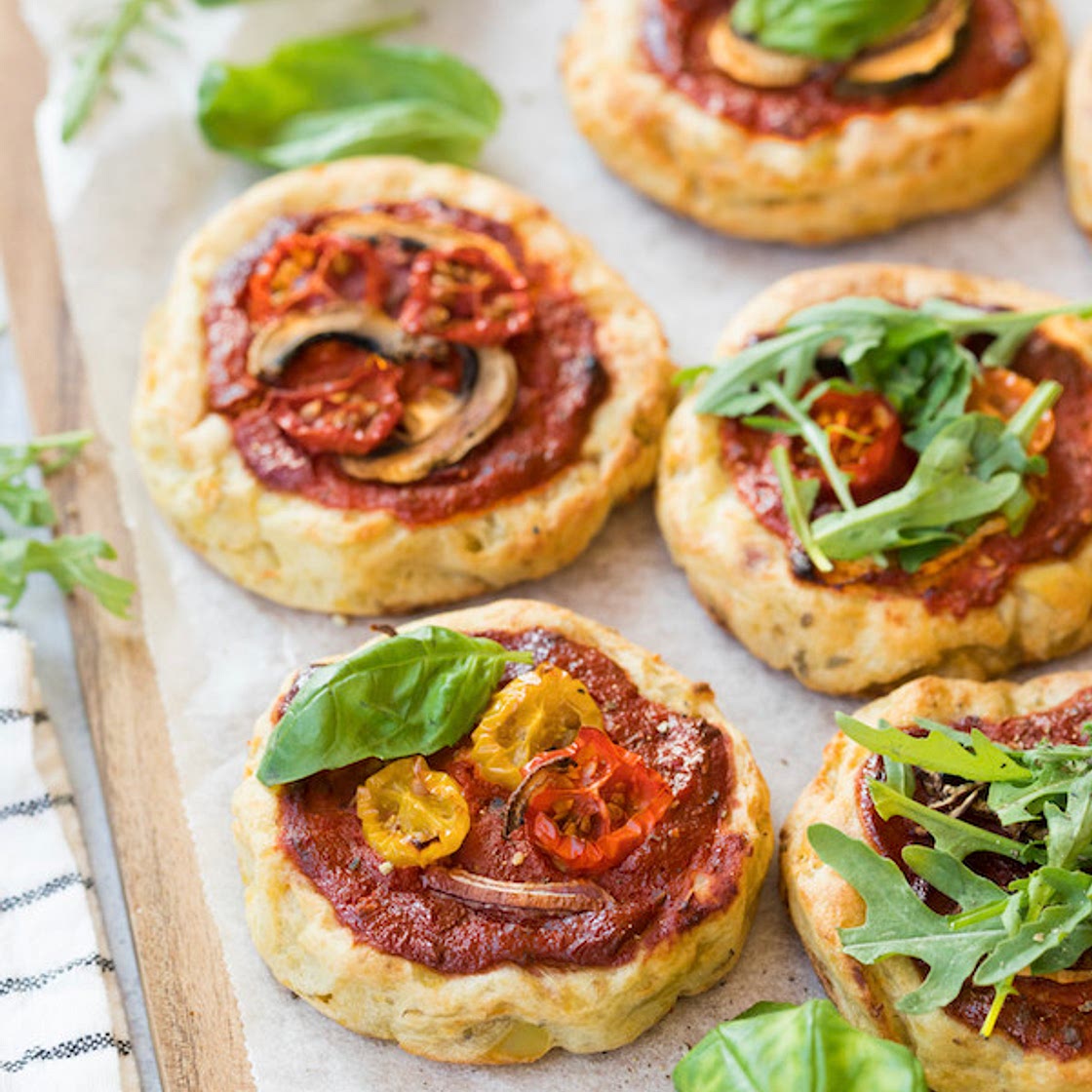 Mini Potato Cake Pizzas