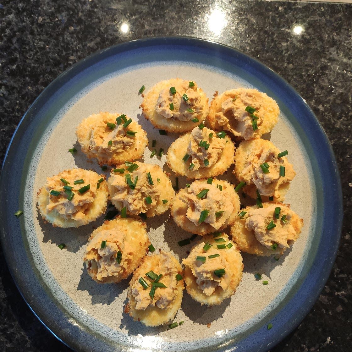 Crunchy Air-Fried Deviled Eggs