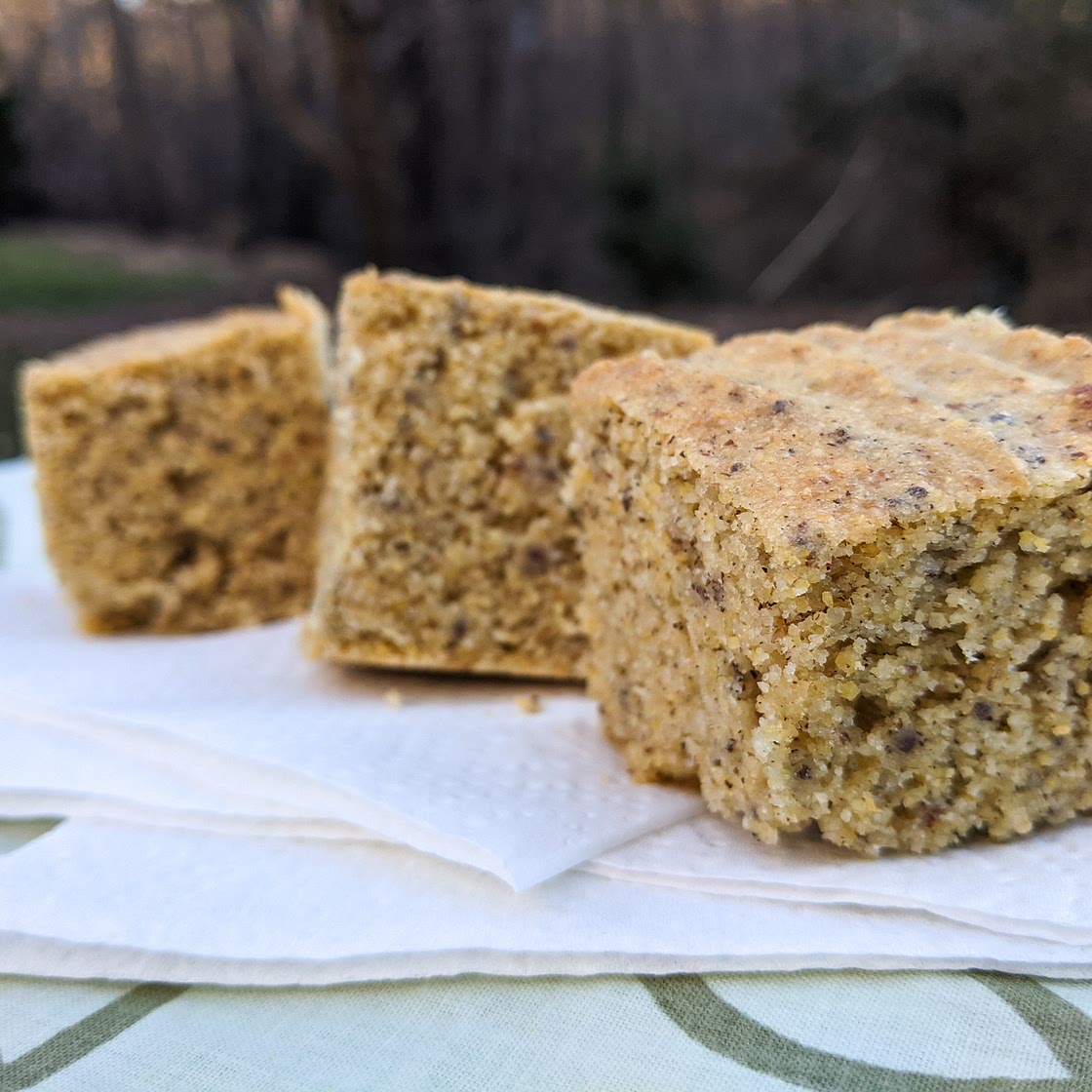 Wholesome Cornbread (gluten-free, dairy-free)
