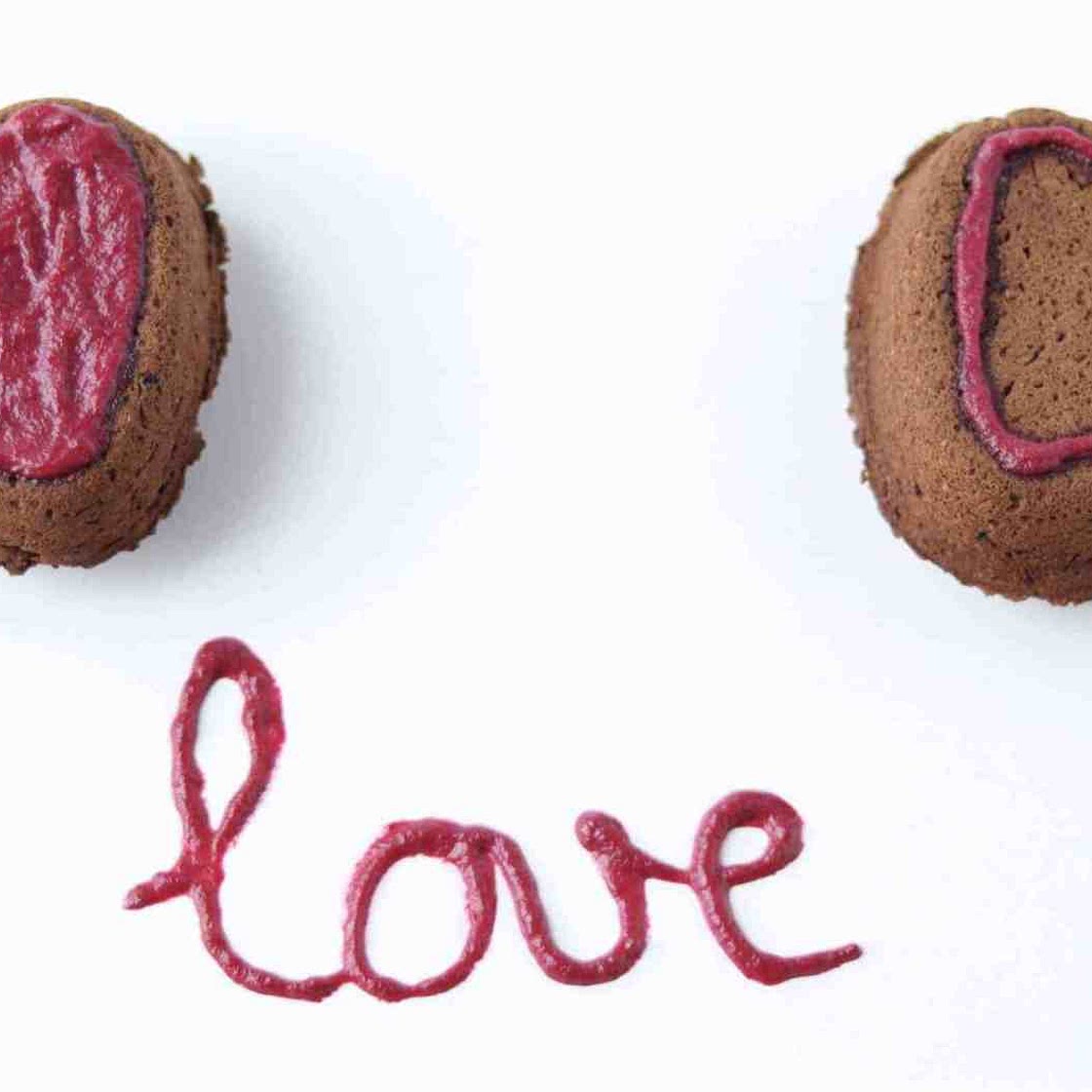 Heart Shaped Chocolate Cakes