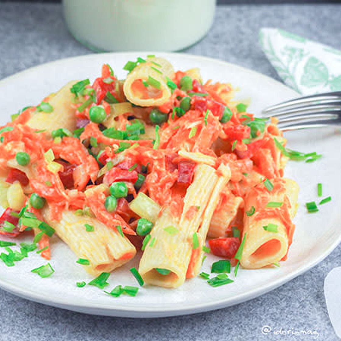 Easy Pasta Salad with Yogurt Dressing