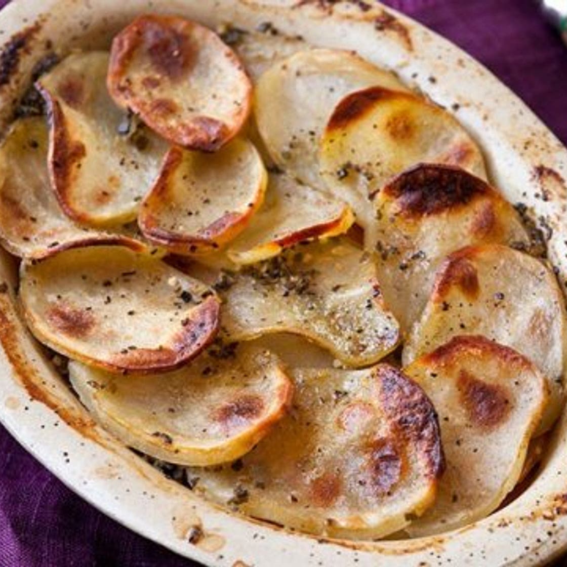 Root vegetable boulangère
