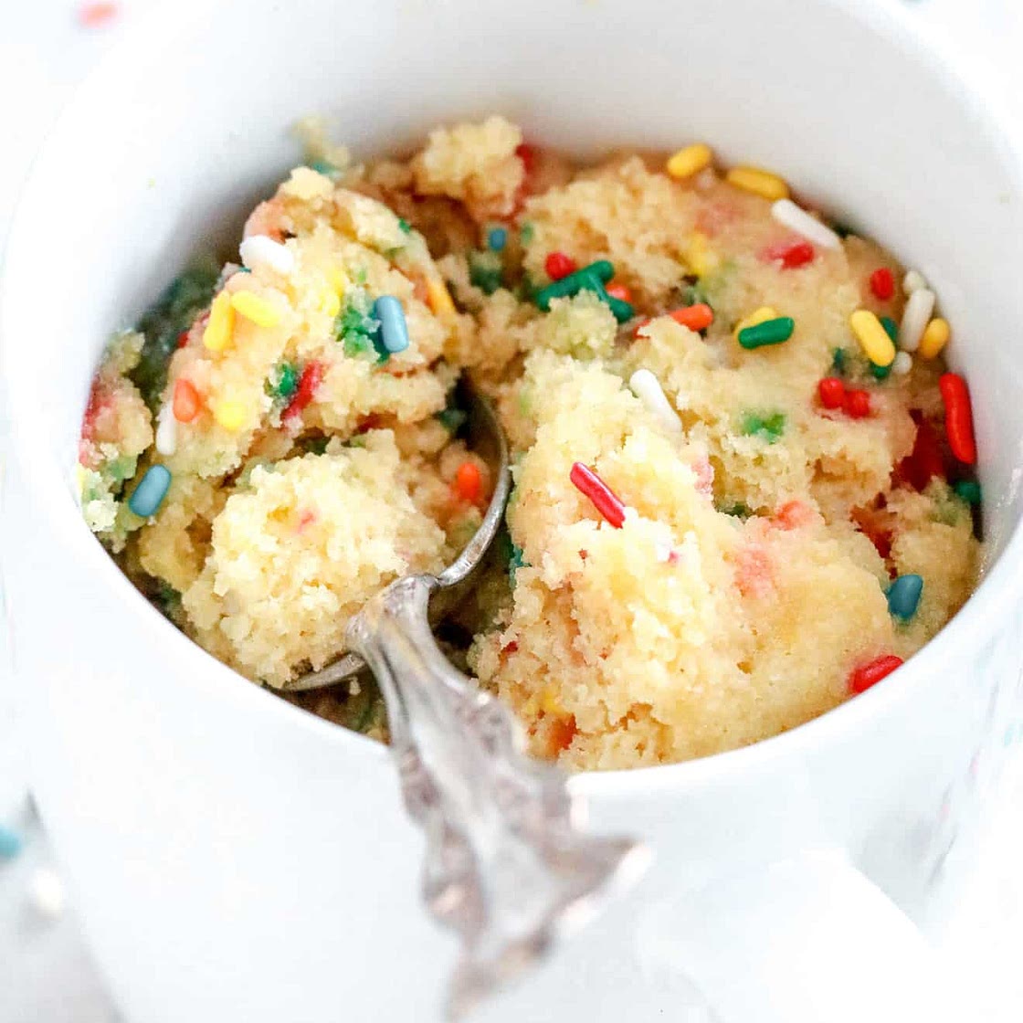 Microwave Funfetti Mug Cake (gluten free)