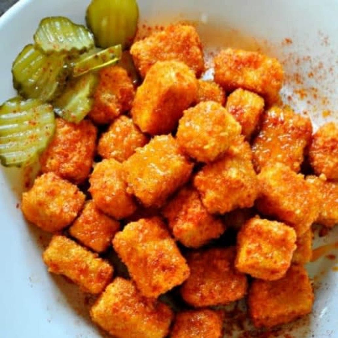 Vegan Nashville Hot Tofu Nuggets - Rabbit and Wolves