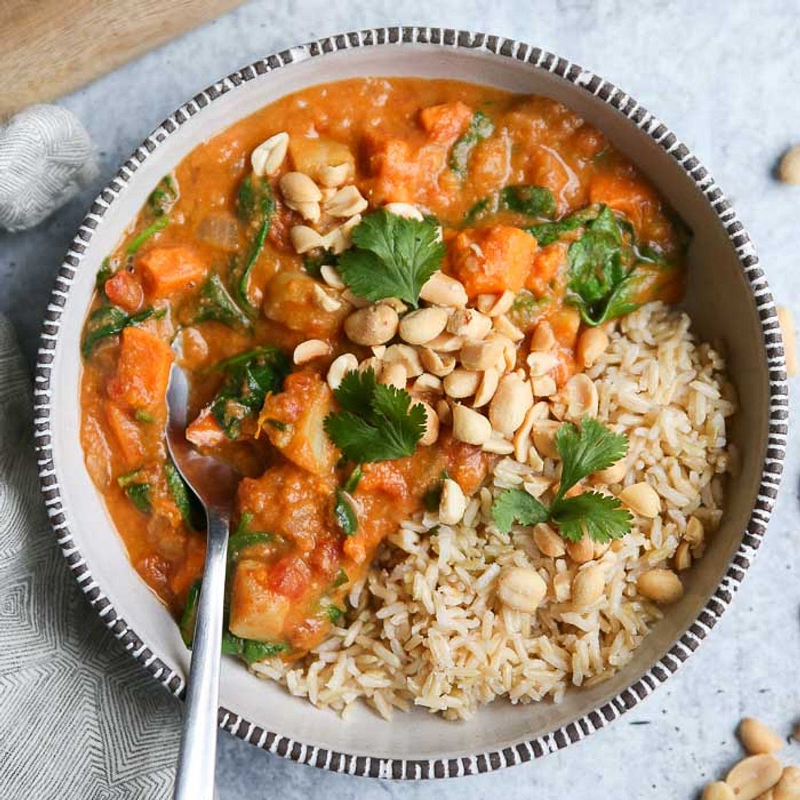Vegetarian Sweet Potato Peanut Stew