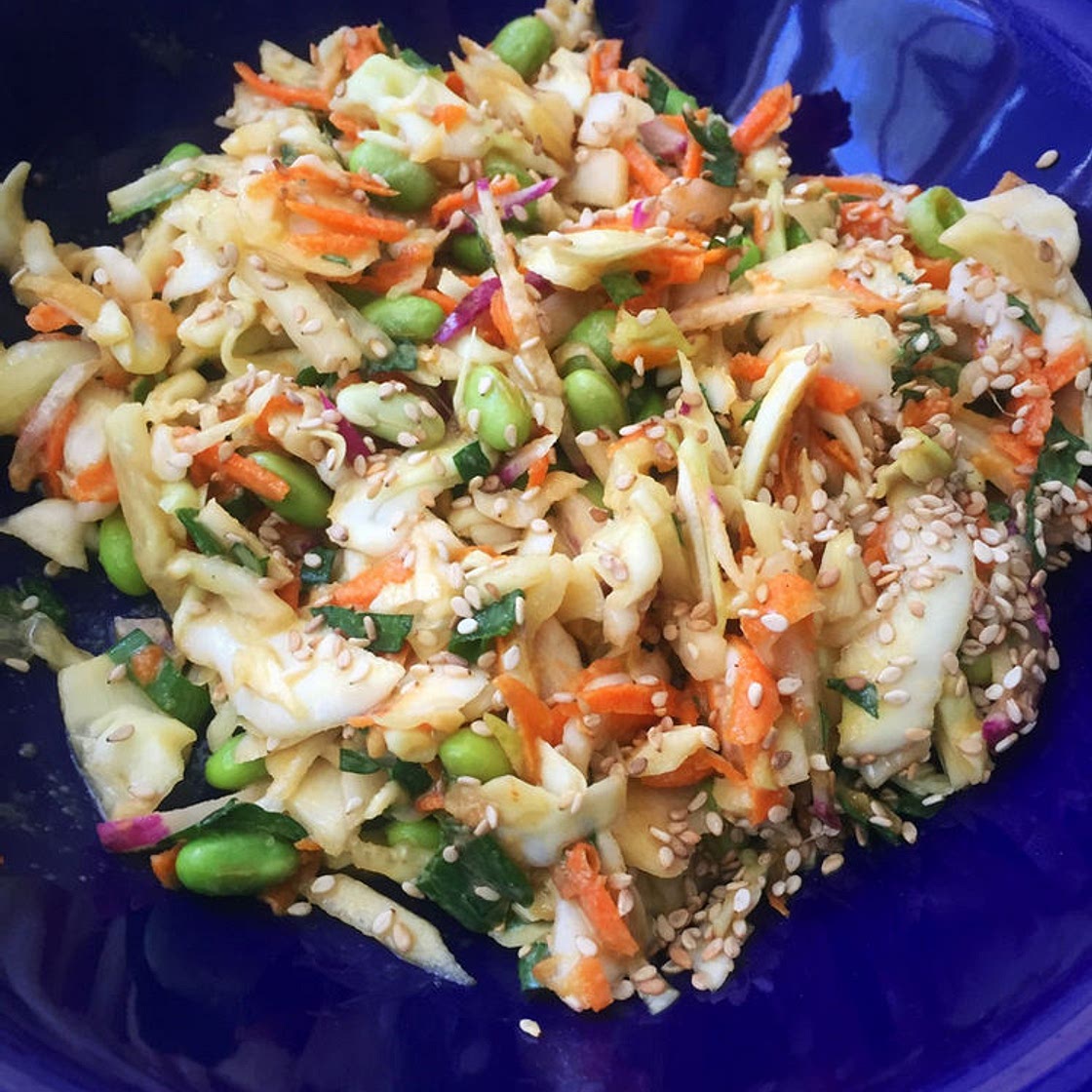 Oil-Free Vegan Asian Slurpy Slaw