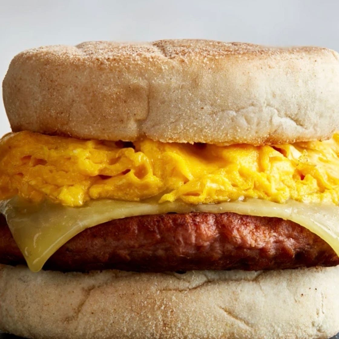 Veggie Sausage, Egg and Cheese Muffin 