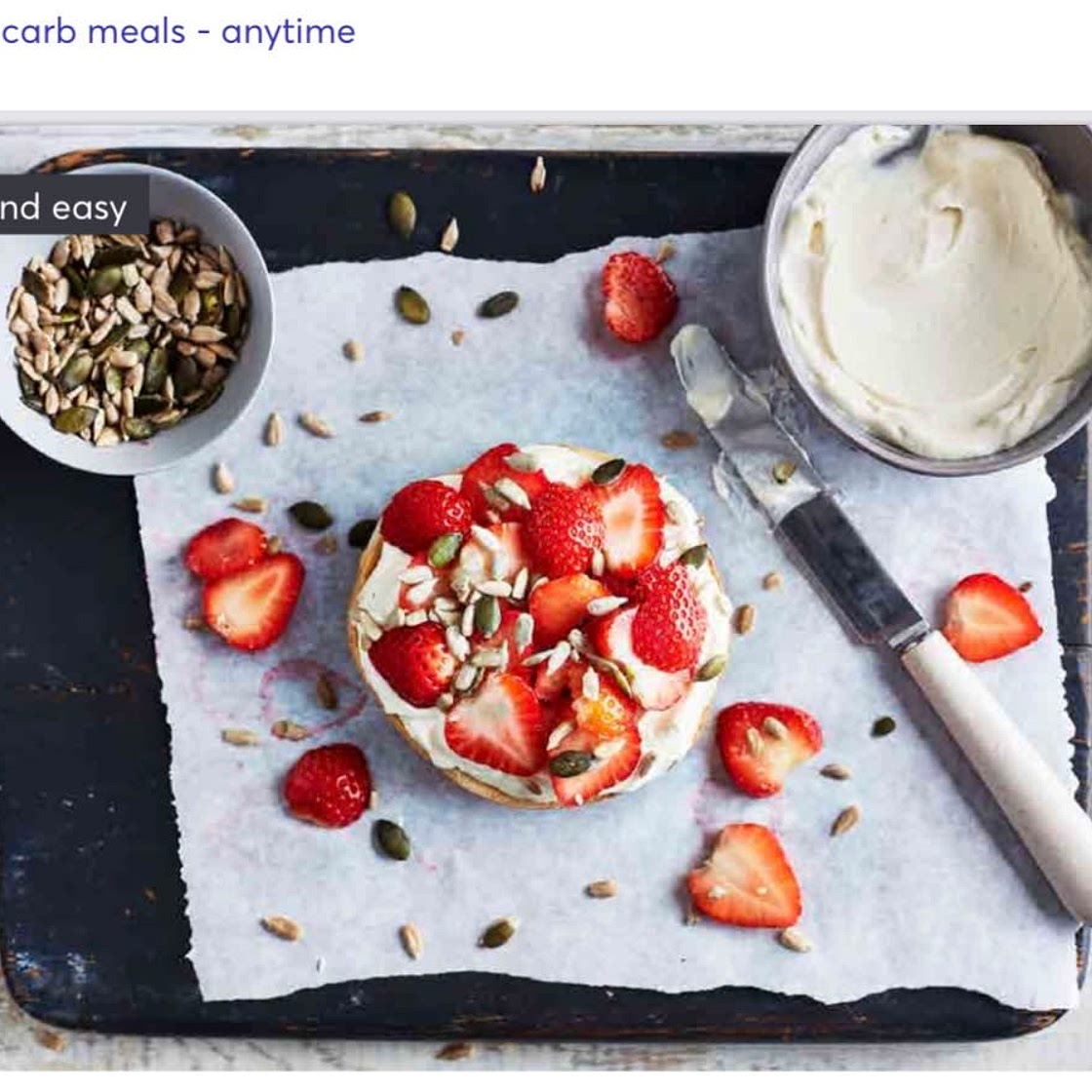 5-reduced- Strawberry cheesecake breakfast bagel
