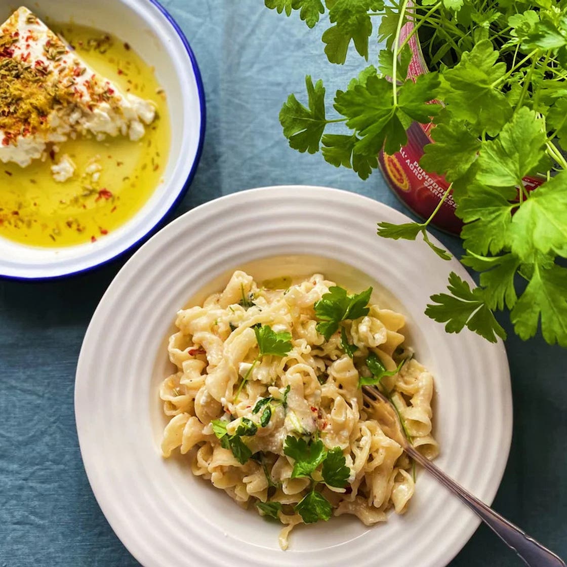 Marinated Feta & Parsley Pasta