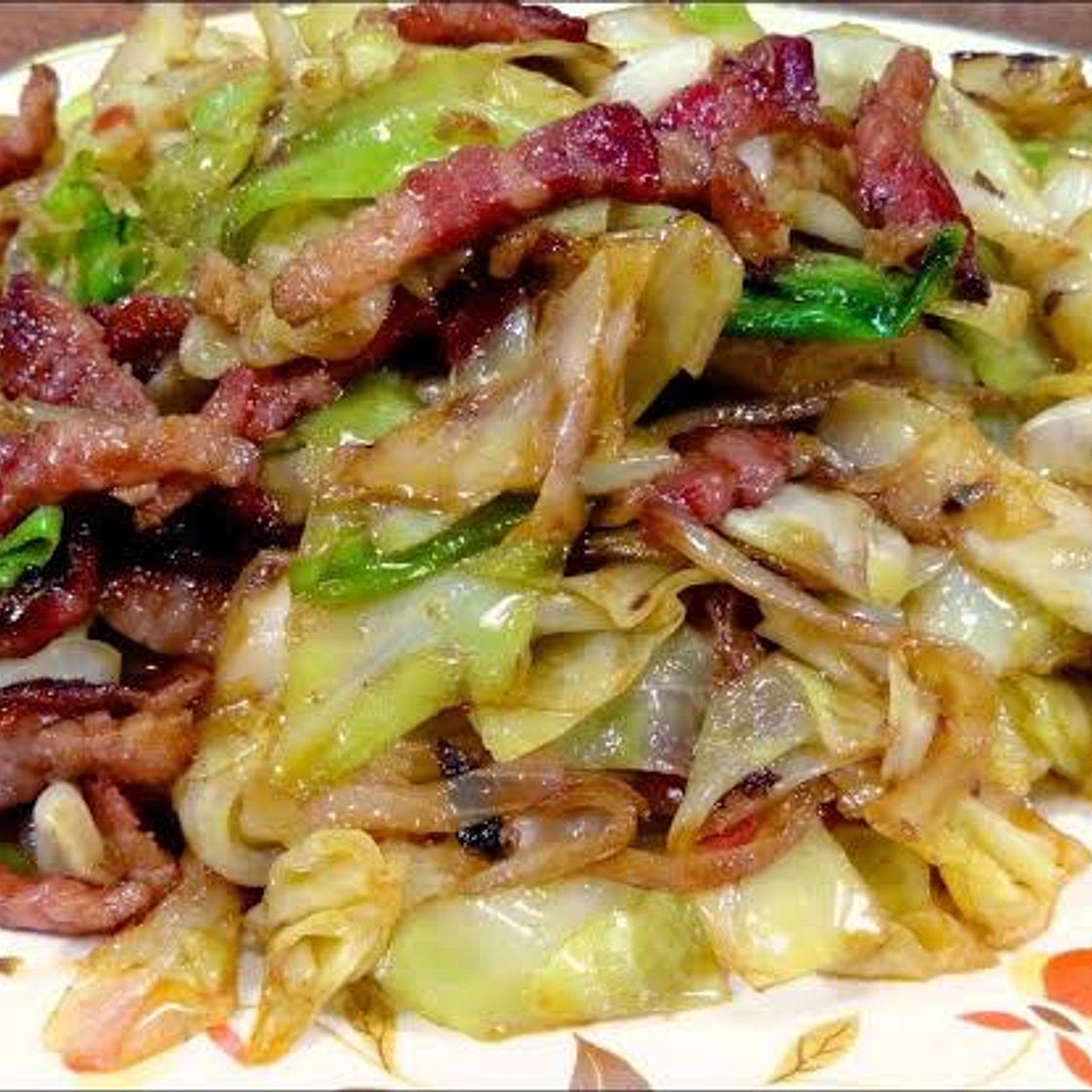 SAUTEED CABBAGE WITH PORK