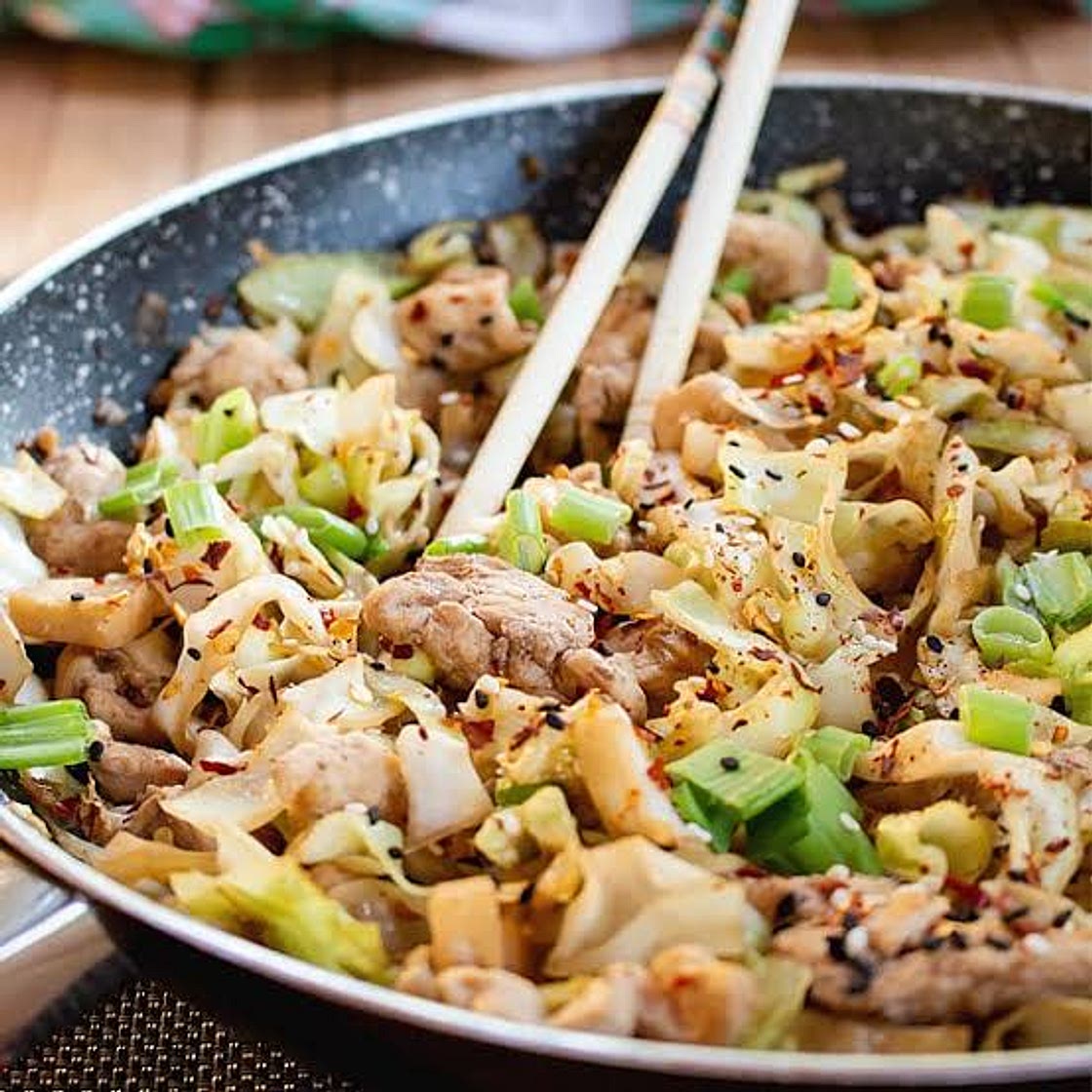 CABBAGE WITH CHICKEN