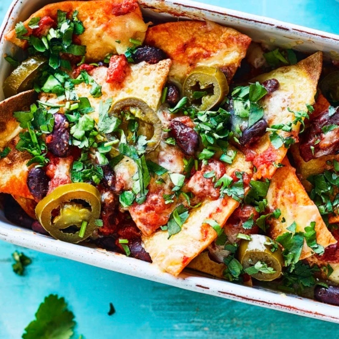 Spicy Bean Nachos 