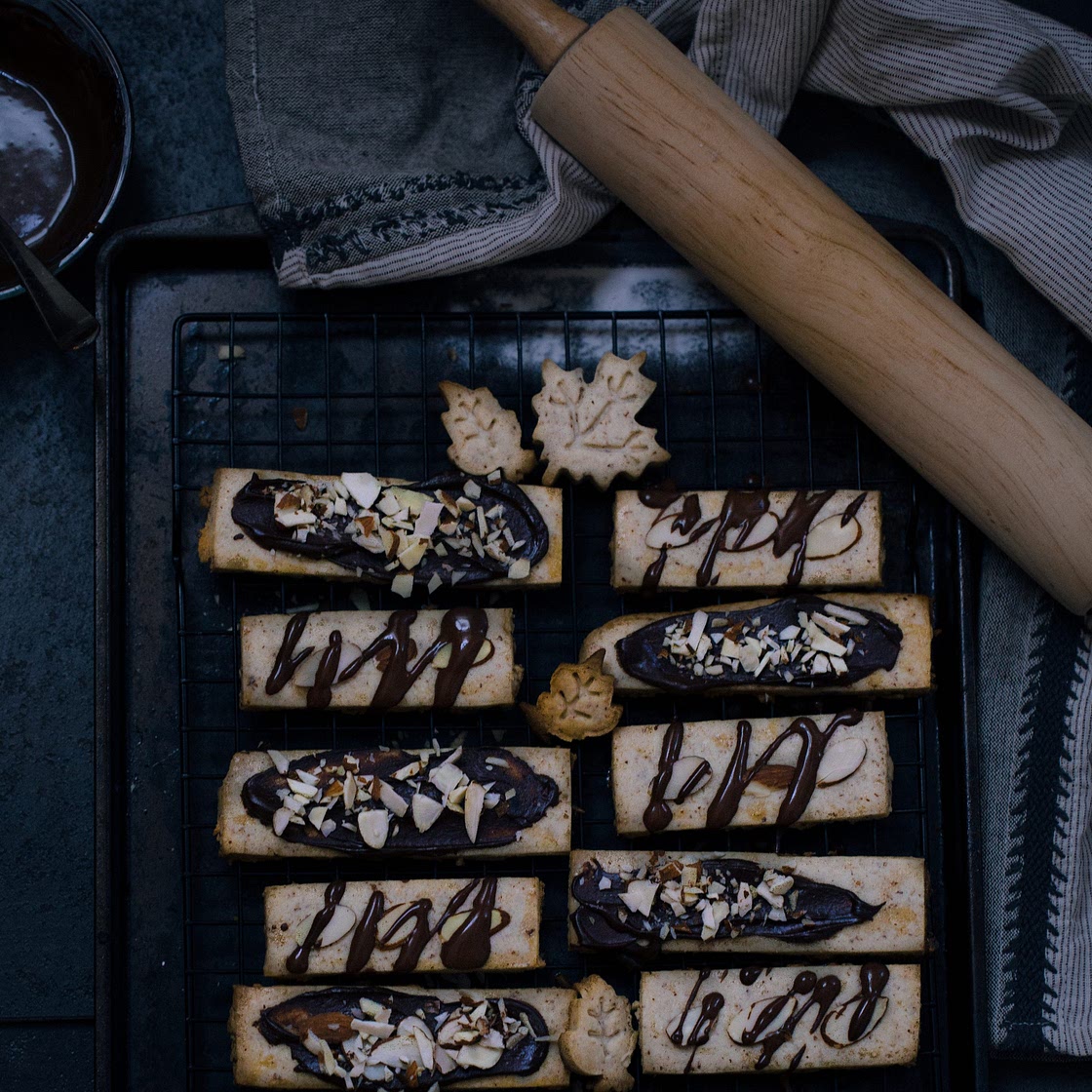 Chocolate Ganache'd Shortbread Cookies For Mom. - The Korean Vegan
