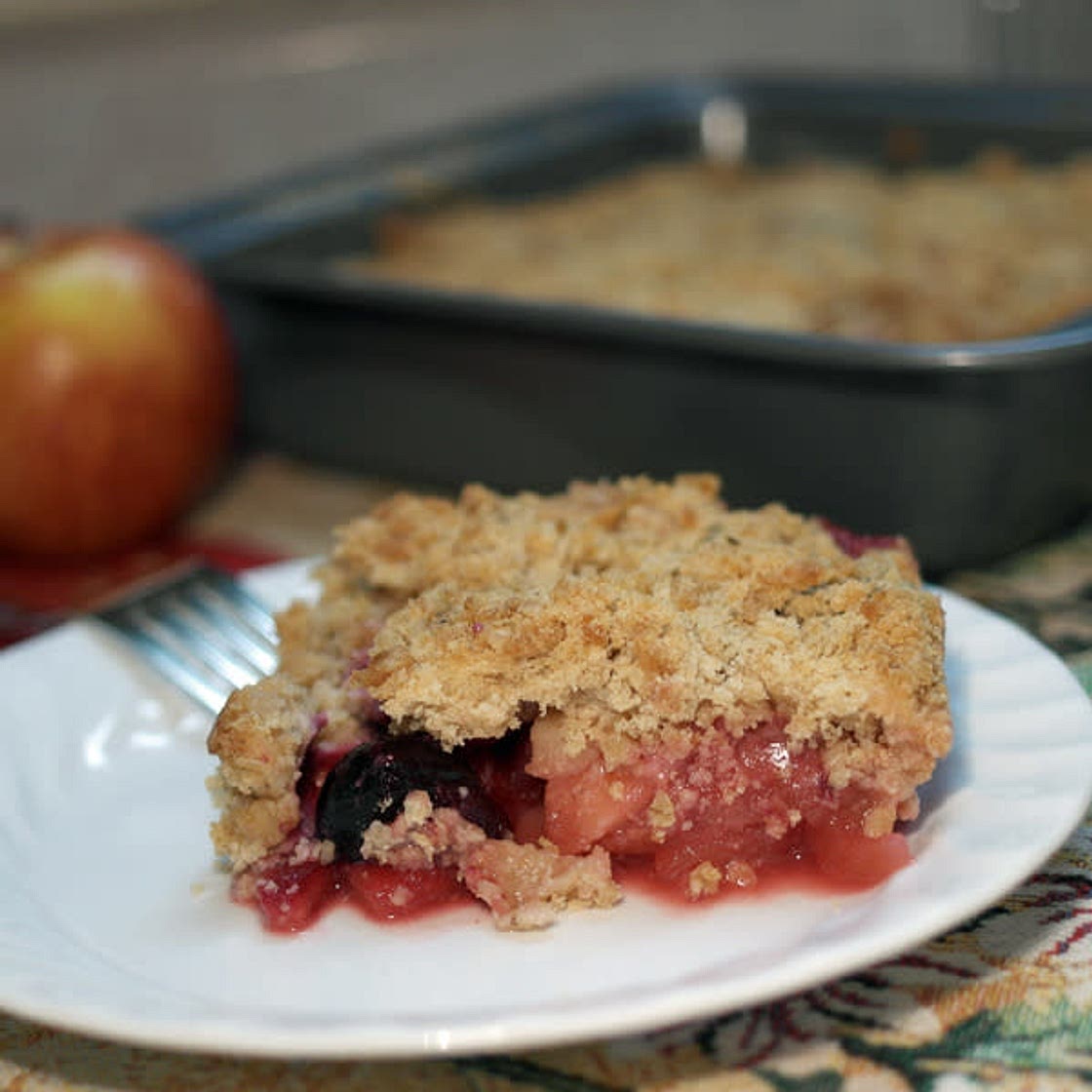 Apple Cherry Crisp