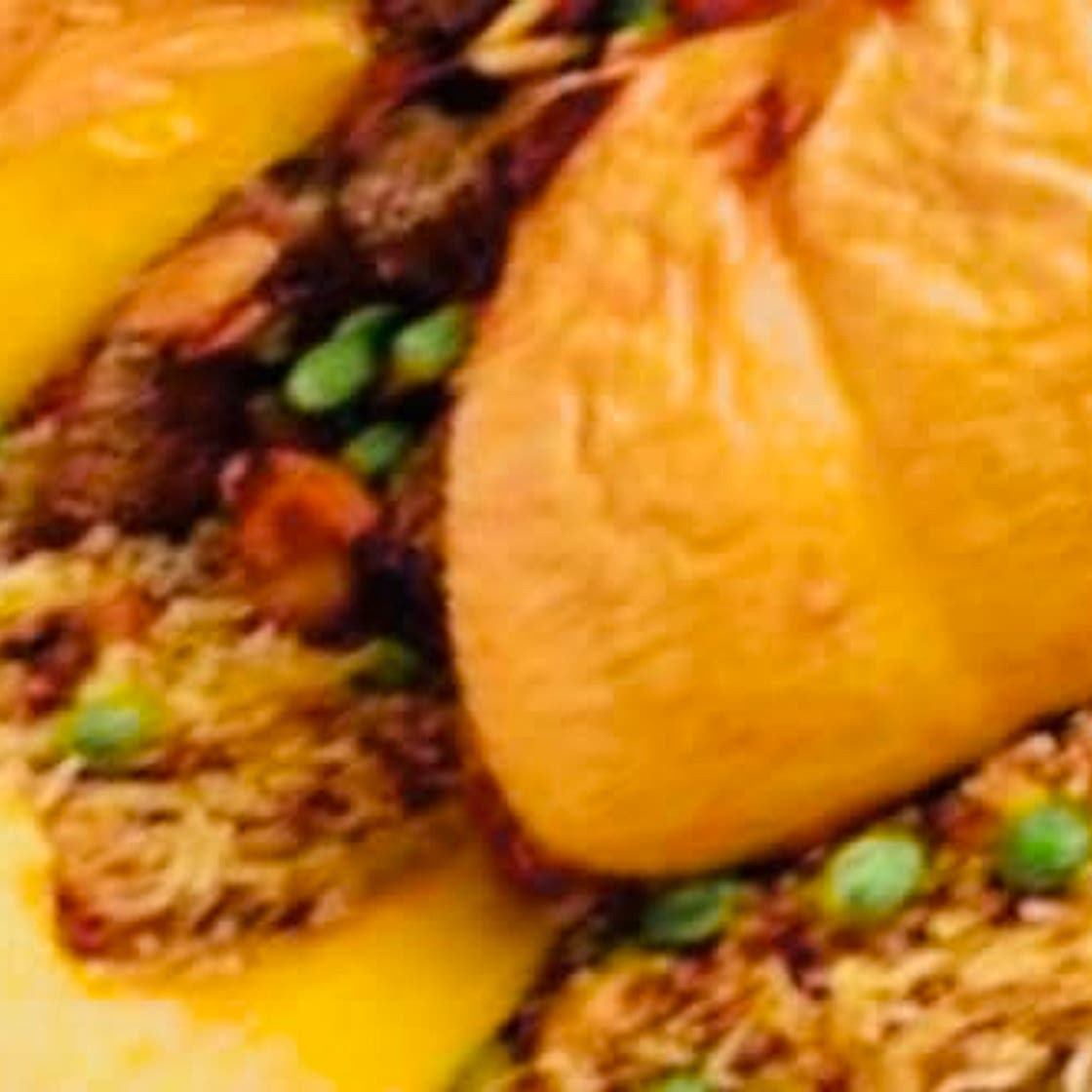 Roast Stuffed Pumpkin  (لقطين محشي بالفرن)