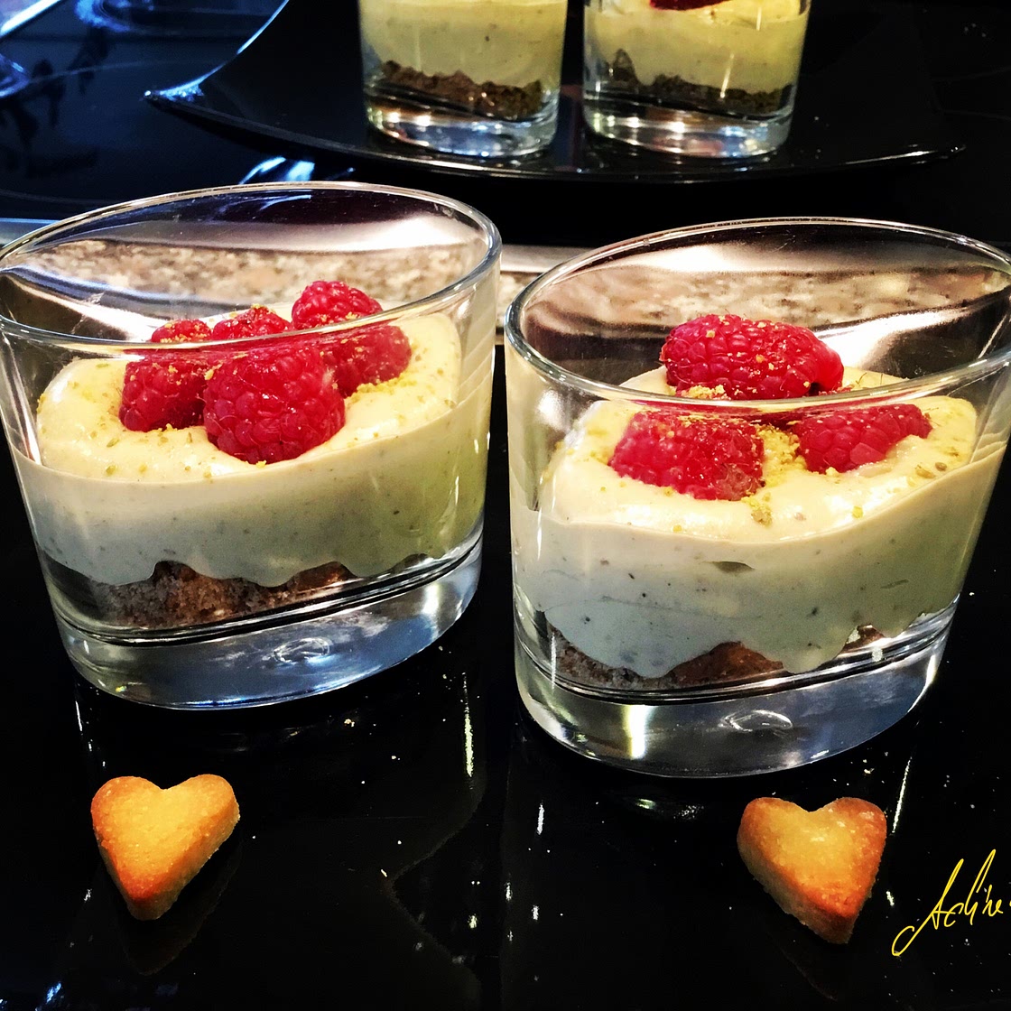 Crème pistache et mascarpone / Pistachio and mascarpone cream