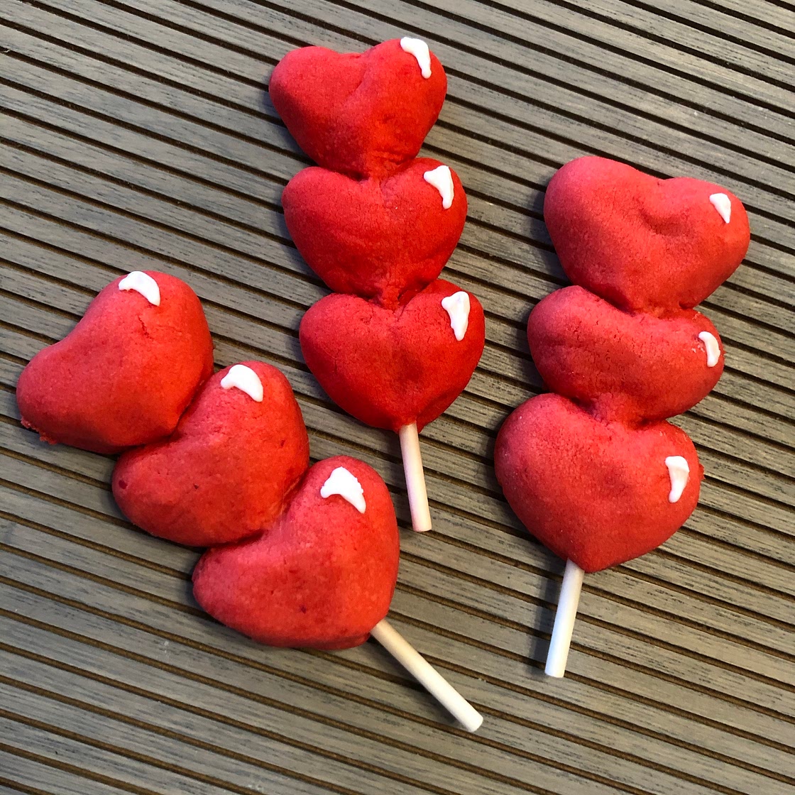 Heart Cookie Pops