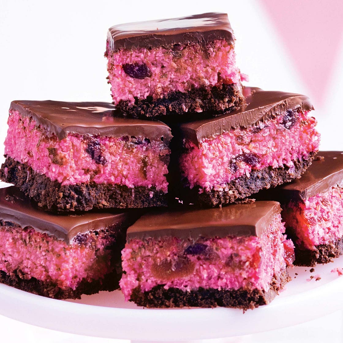 Cherry Ripe slice