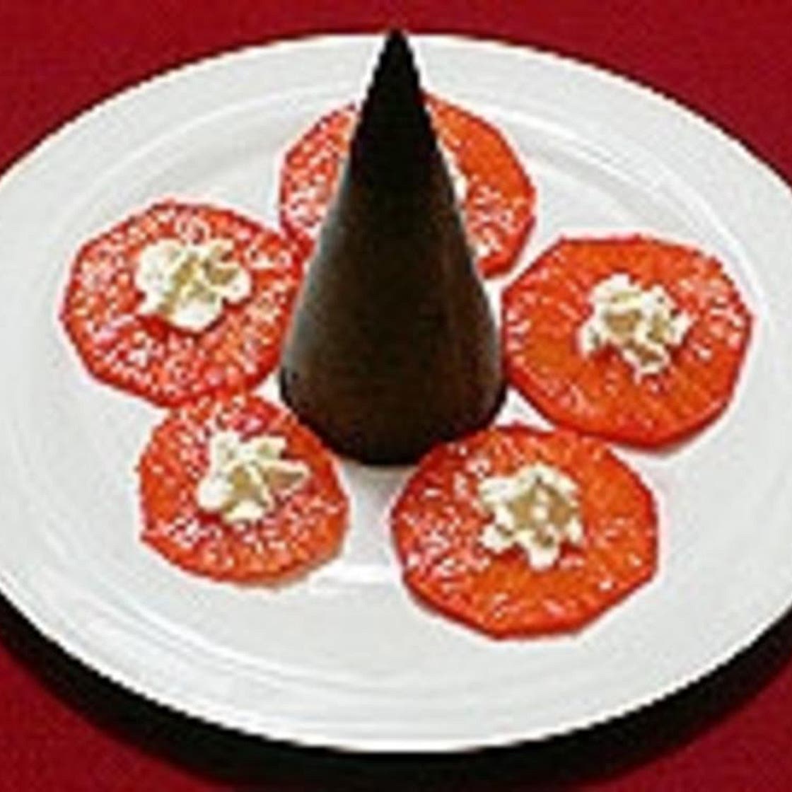 Orangenlikörparfait mit Gewürzorangen