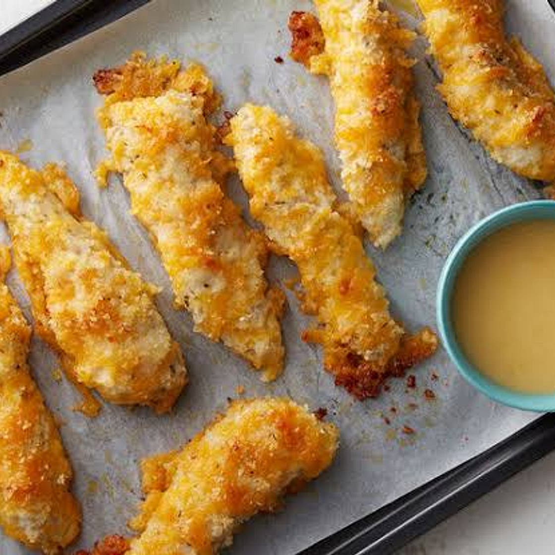 CHEESY CHICKEN FINGERS
