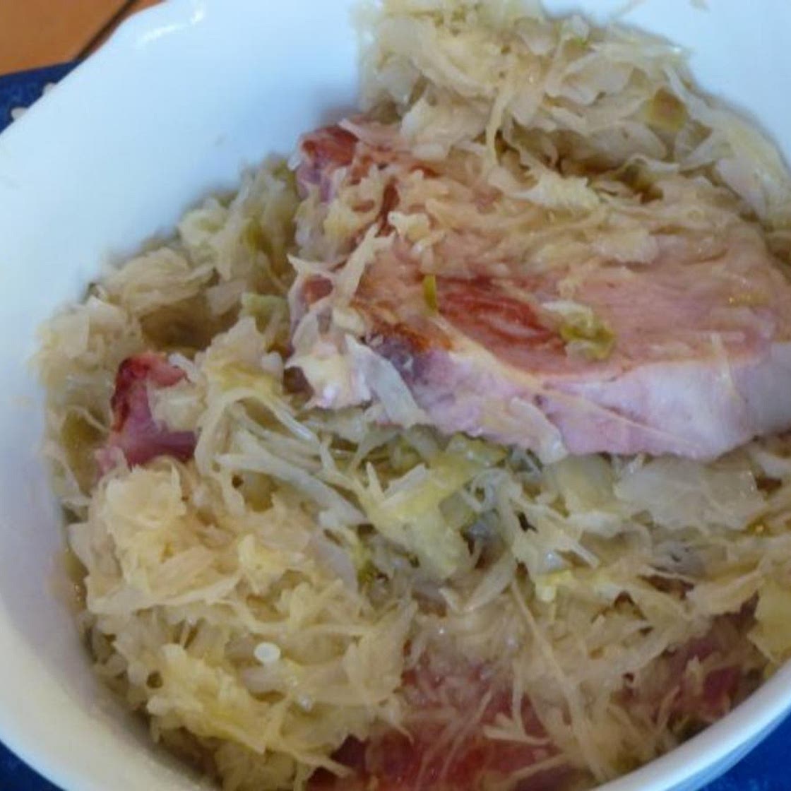 Hessische Rippchen mit Apfelwein-Kraut