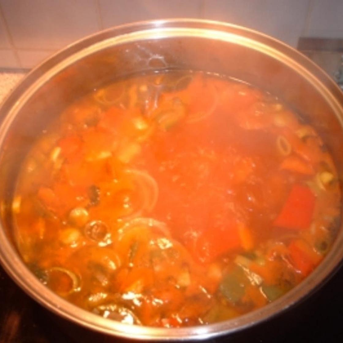 bunte Gemüsesuppe