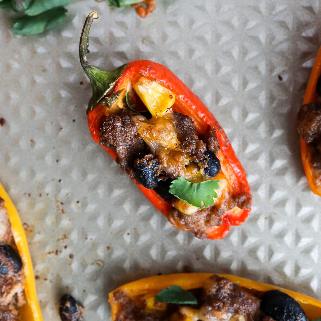 Mini Bell Pepper Poppers