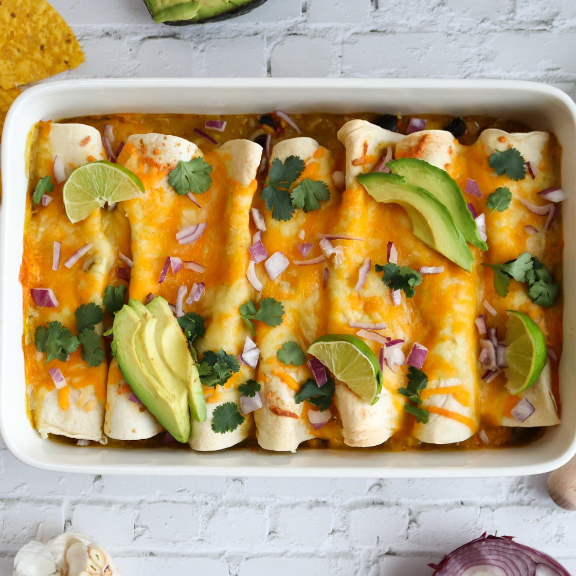Cheesy Vegetarian Enchiladas