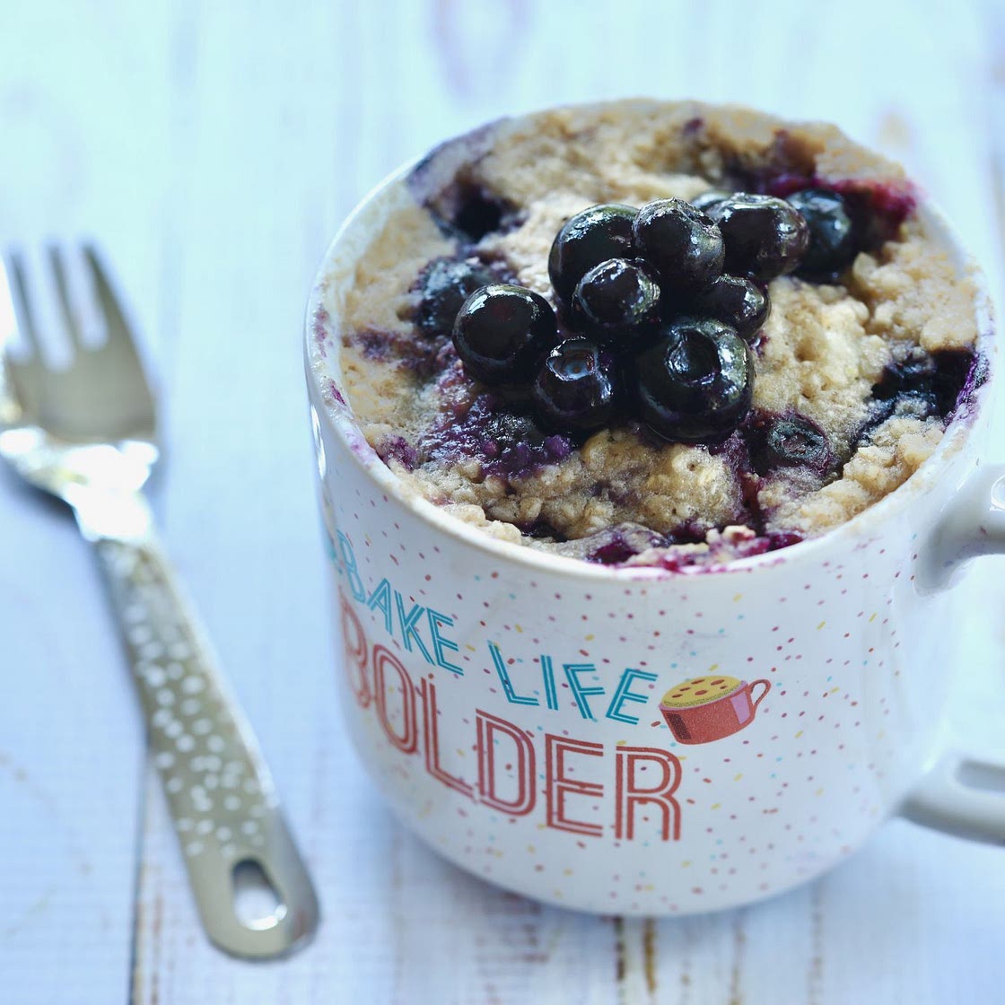 Blueberry Banana Bread in a Mug