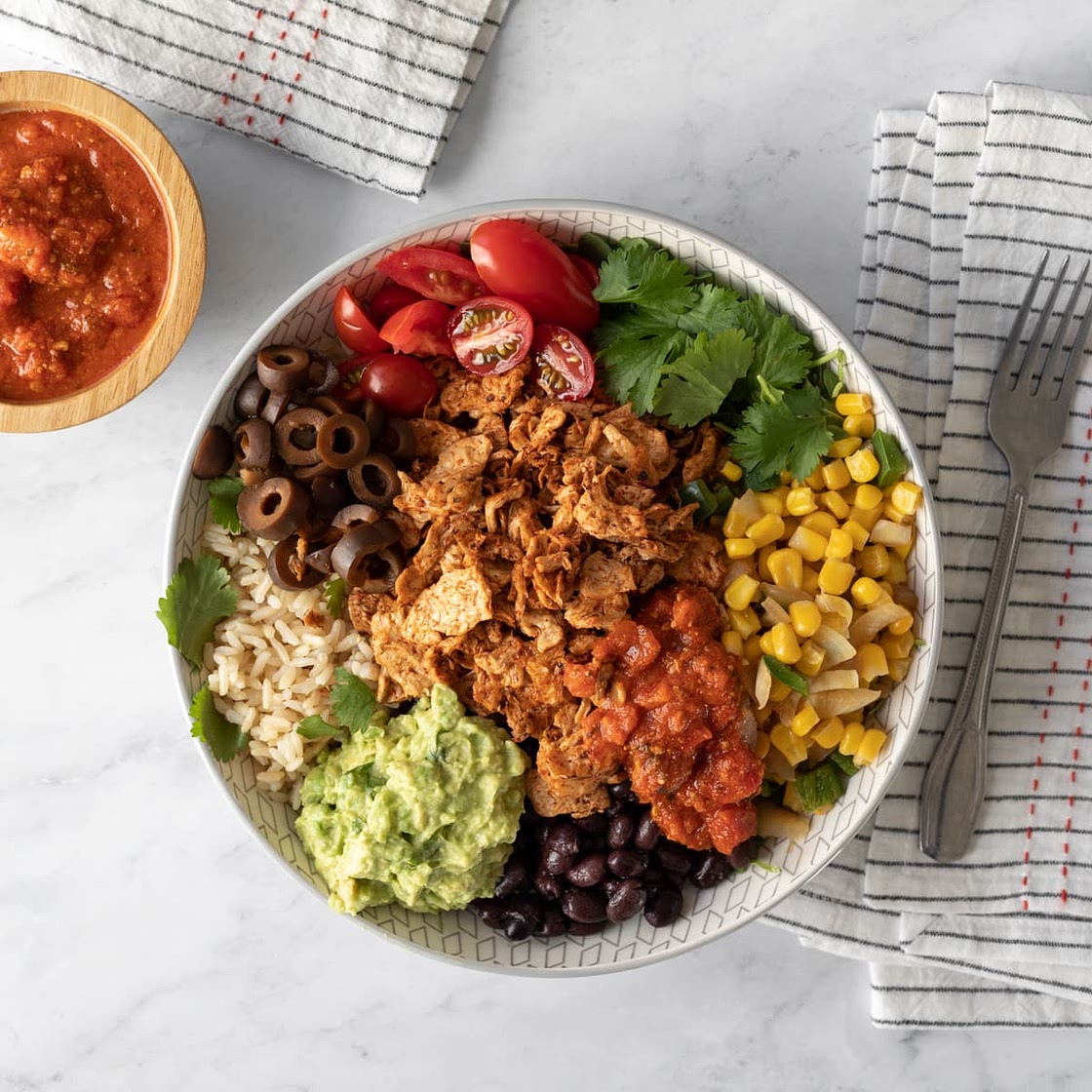 Warm Vegan Taco Bowls