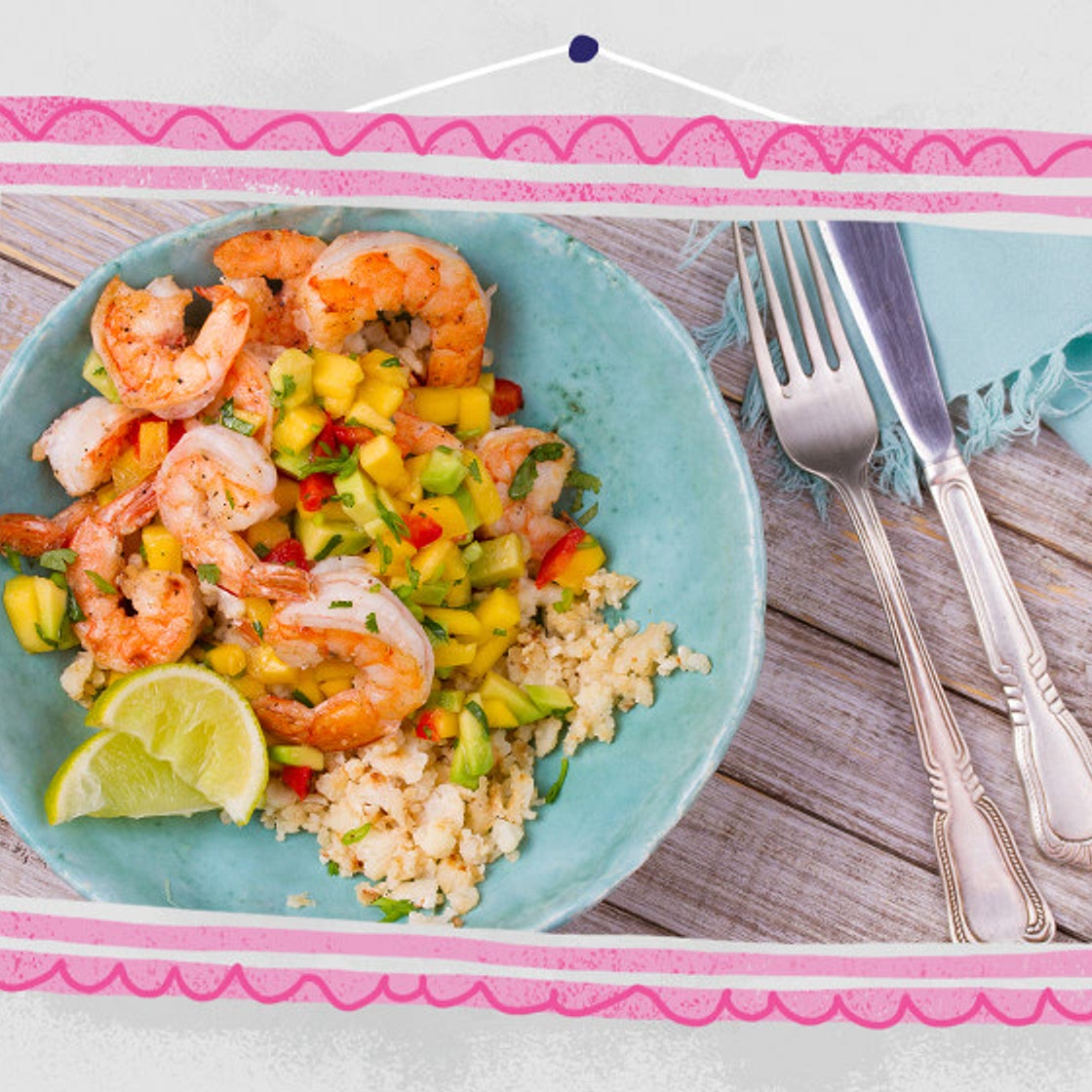 STEP 2 Prawn and cauliflower rice paella
