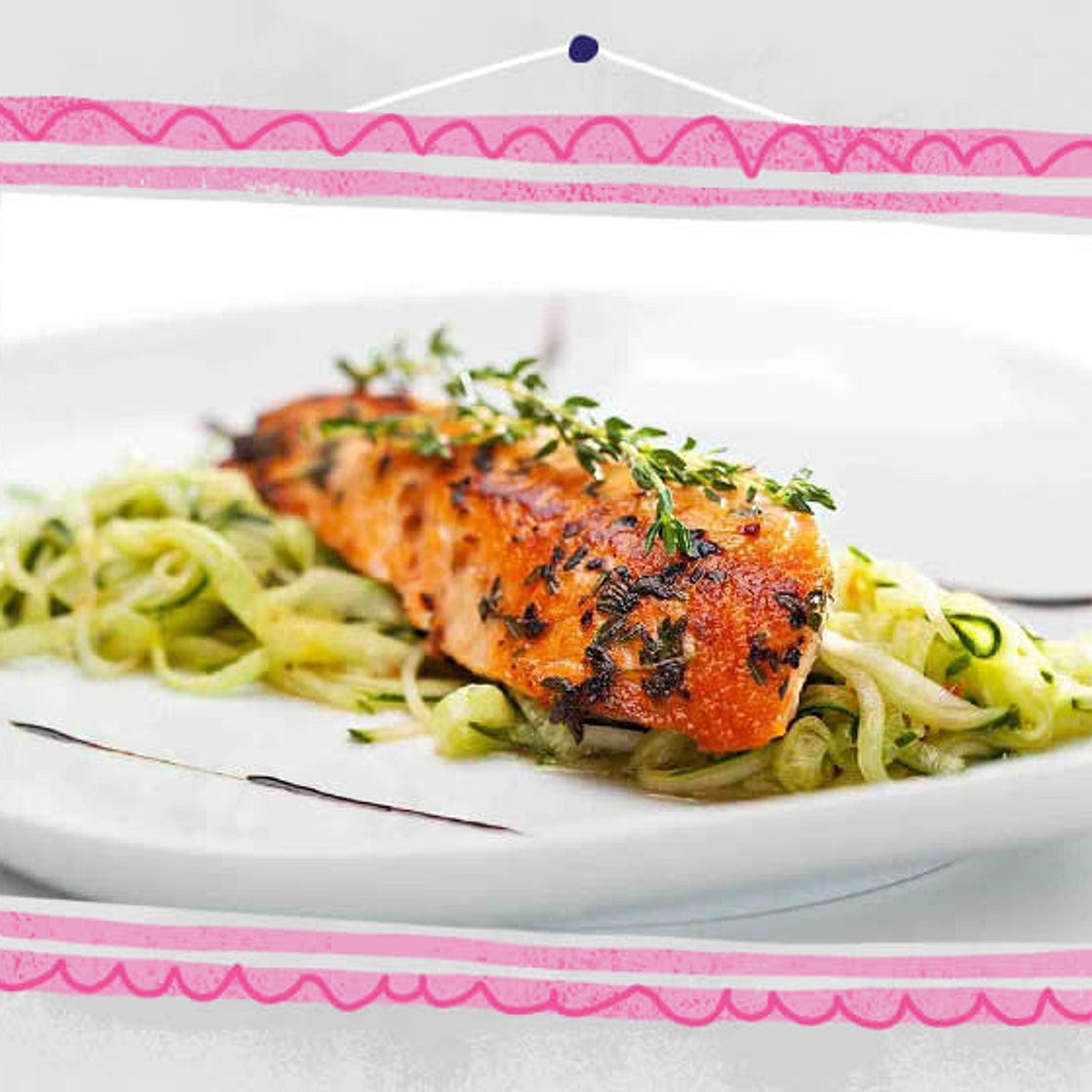STEP 2 Tasty Thai salmon courgetti
