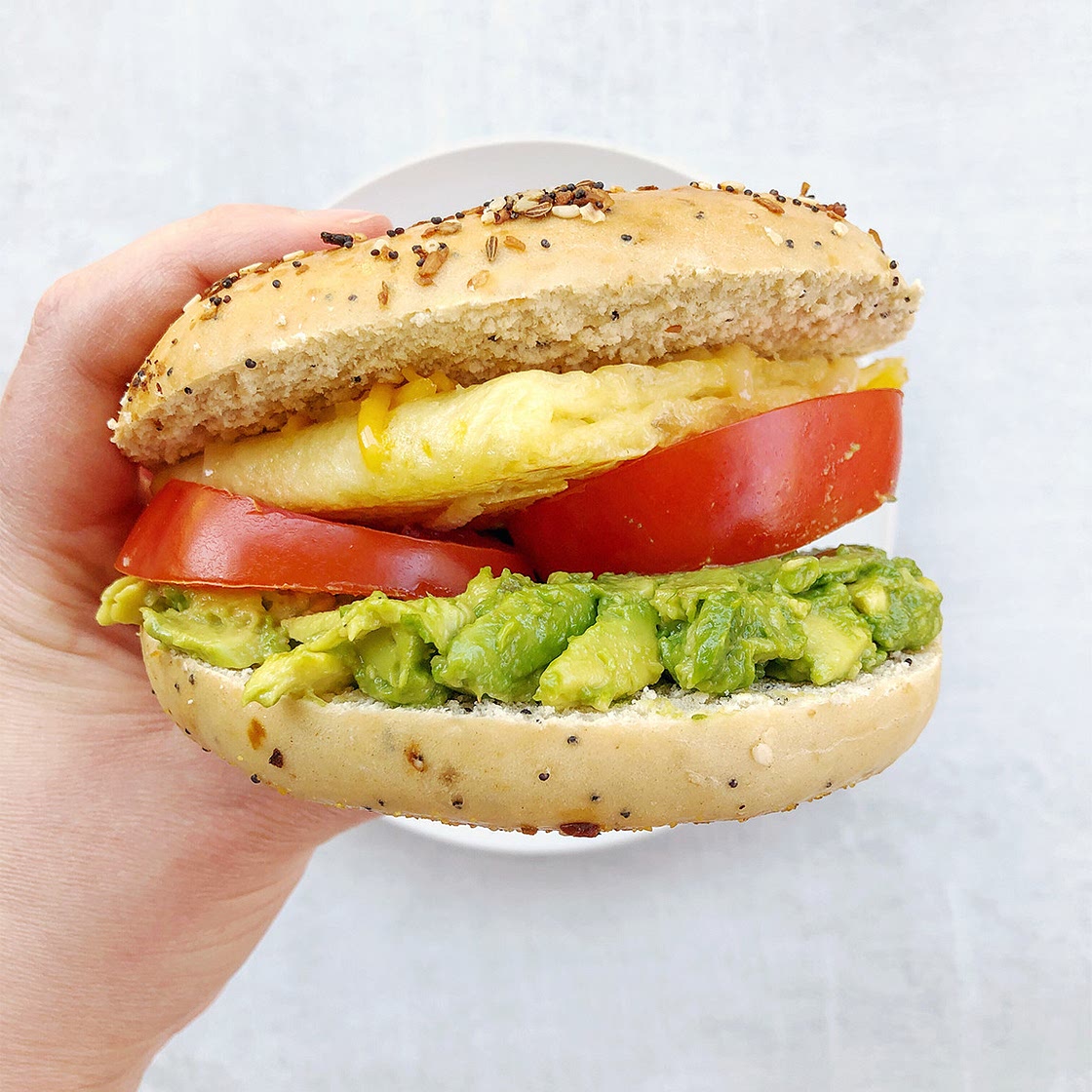 Vegan Breakfast Bagel Sandwich