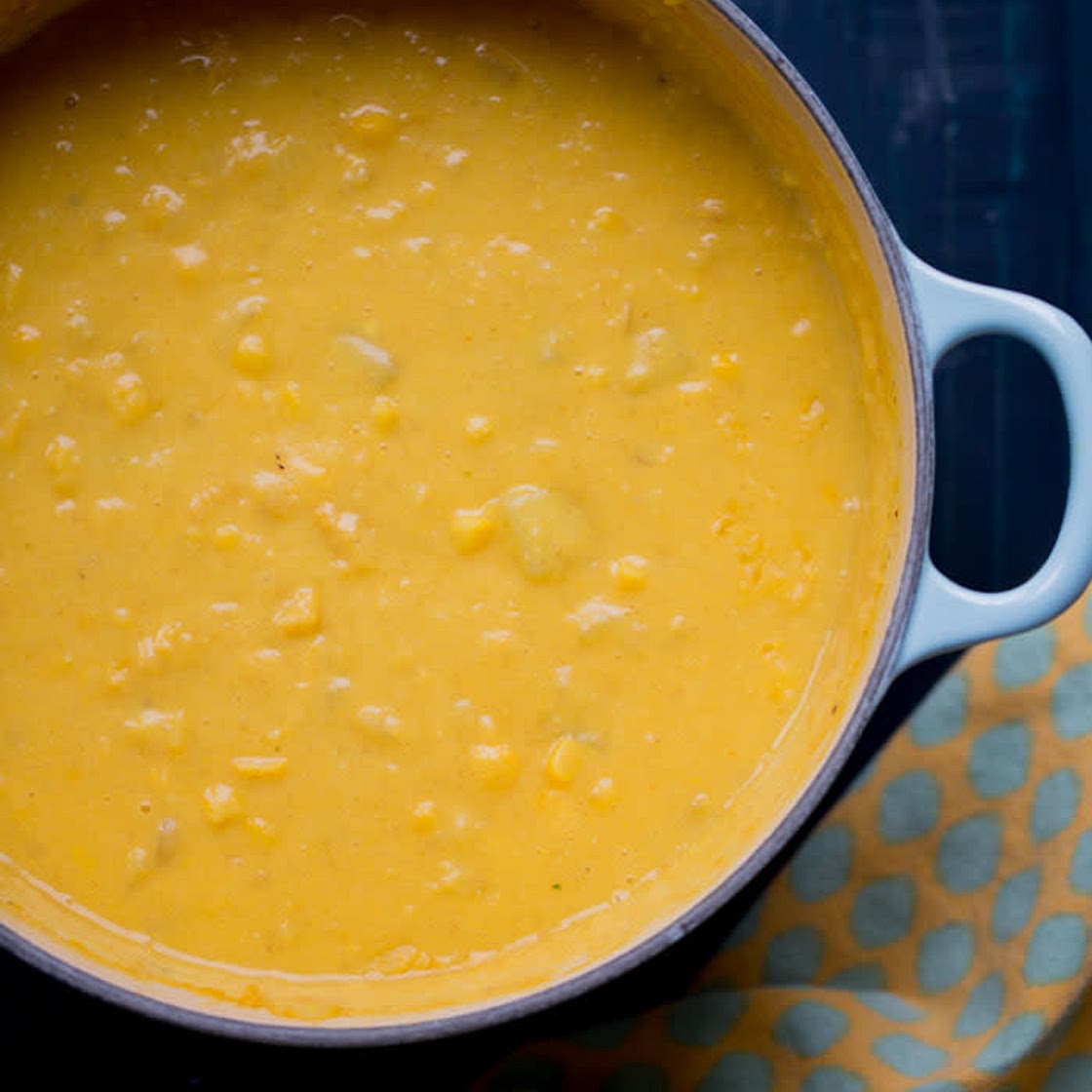Corn Chowder Vegetarian and with Shrimp and Bacon