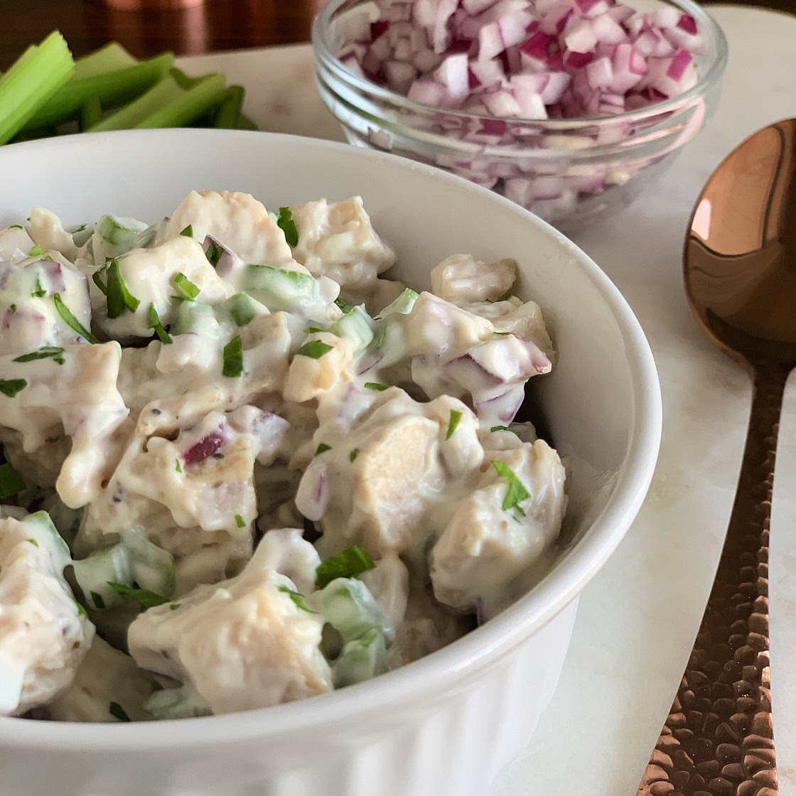 Keto Chicken Salad- Rotisserie, Canned, and Leftover Chicken Recipes — Megan Seelinger Coaching