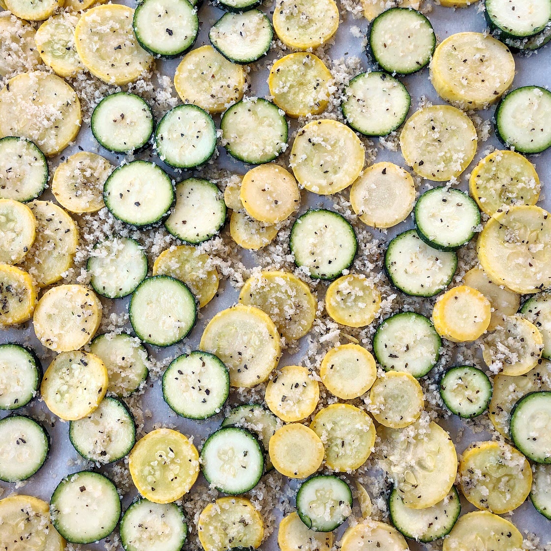 Crispy Baked Zucchini and Squash