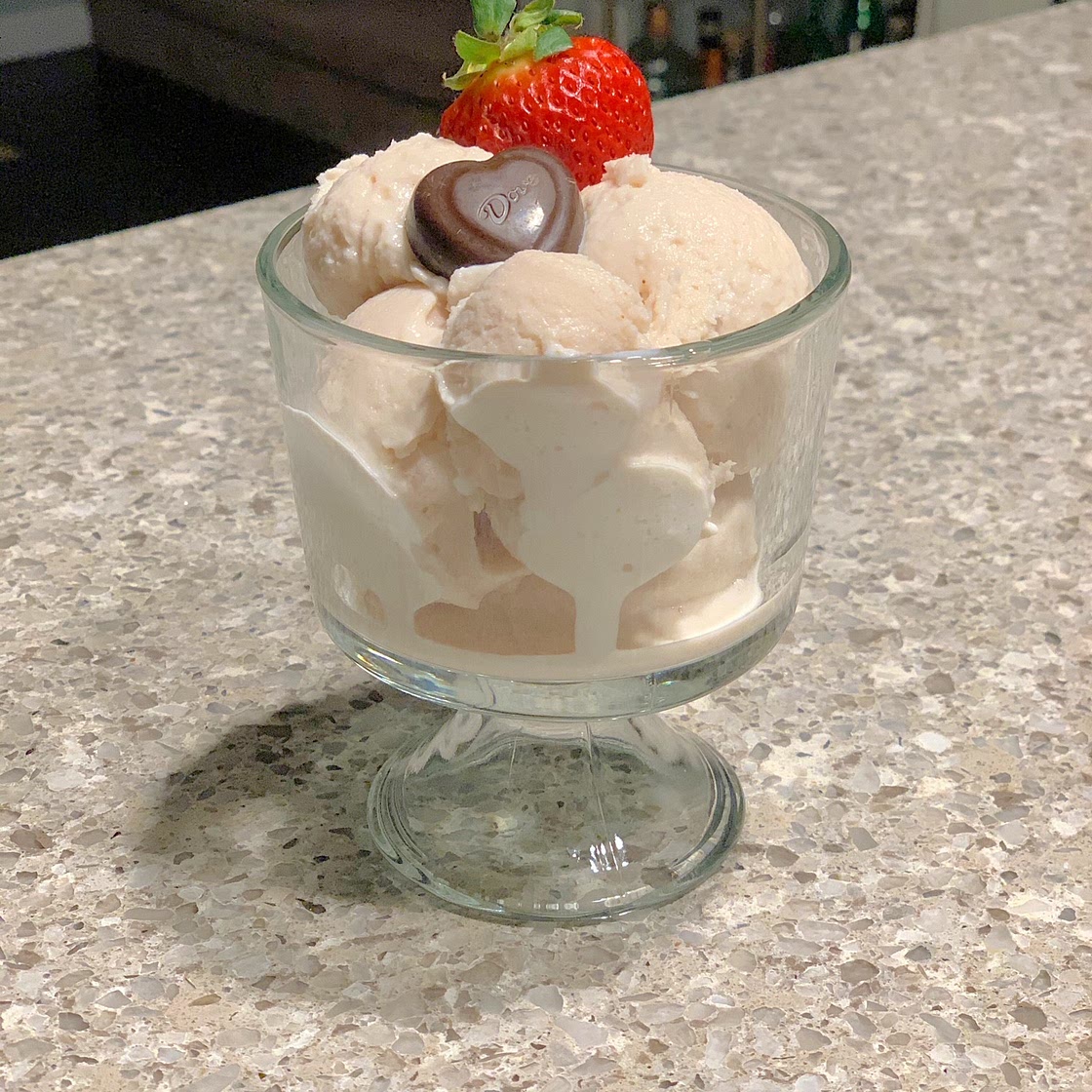 Small Batch Pink Strawberry Ice Cream