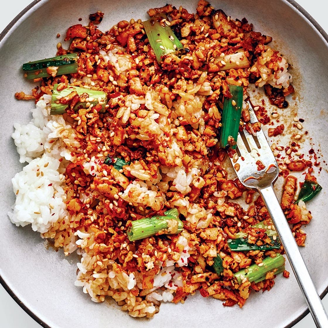 Soy and Scallion Tofu Bowl