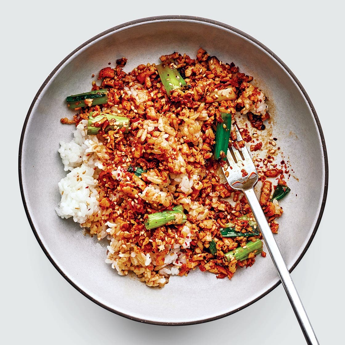 Soy and Scallion Tofu Bowl
