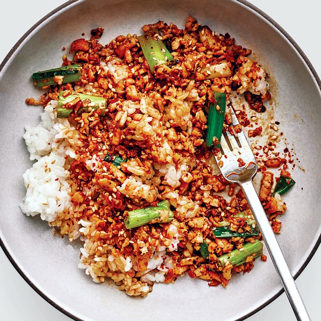 Soy and Scallion Tofu Bowl