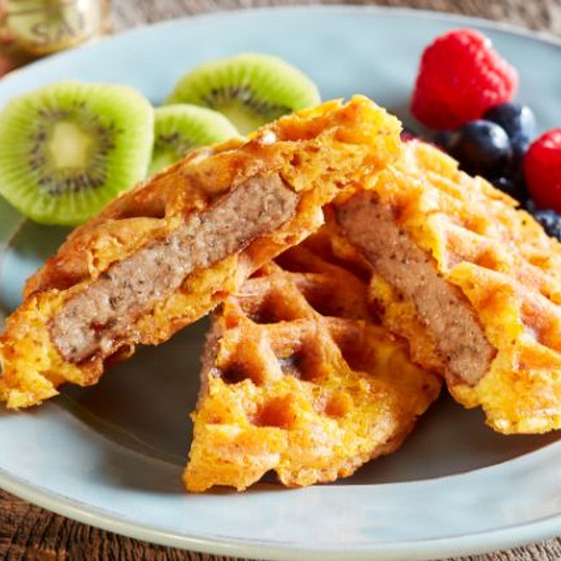 Sausage Stuffed Chaffle