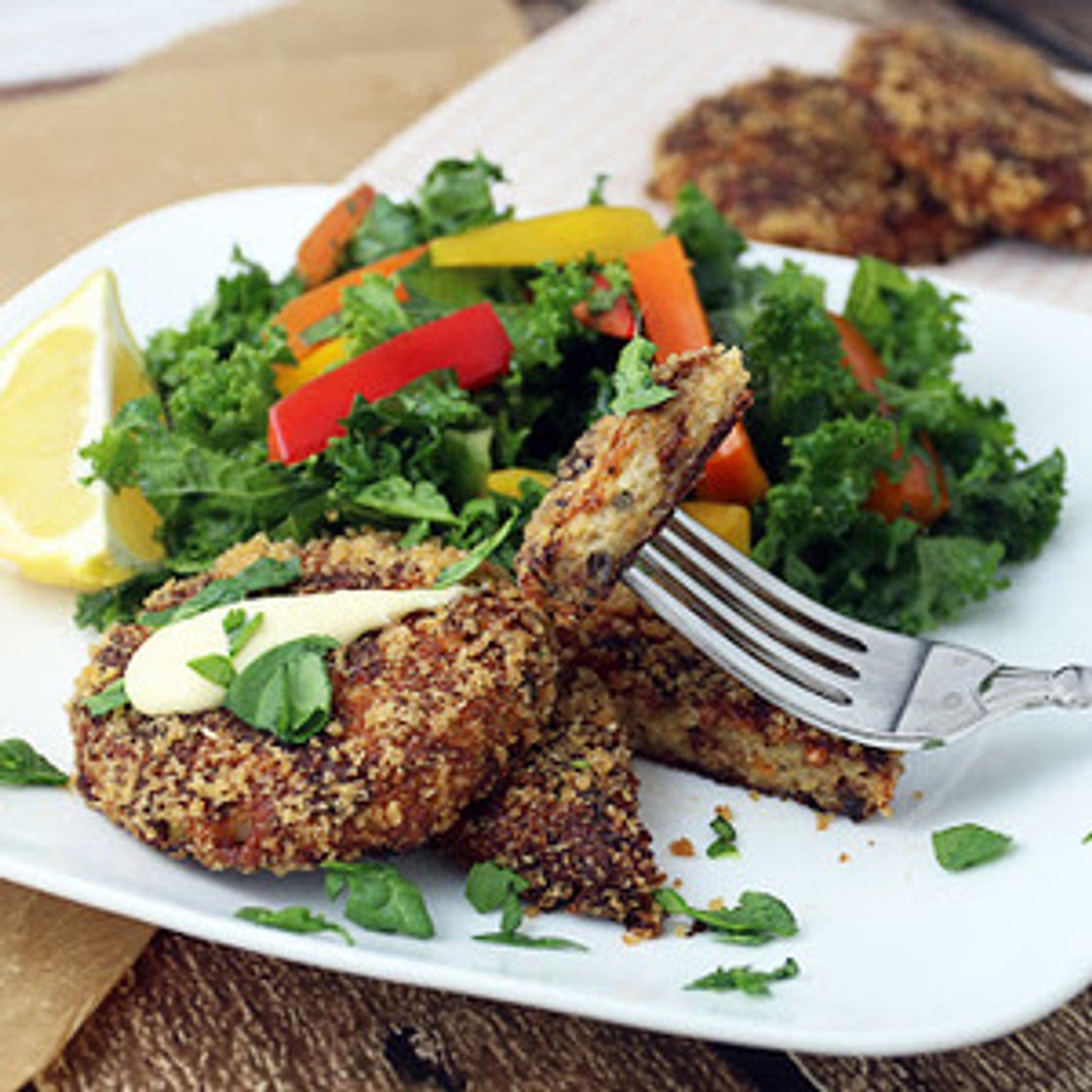 Crispy Keto Cauliflower Cakes recipes
