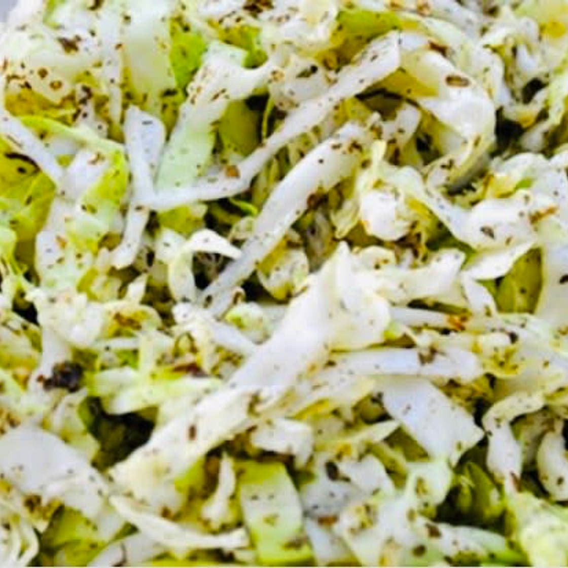 Cabbage and dried Mint Salad