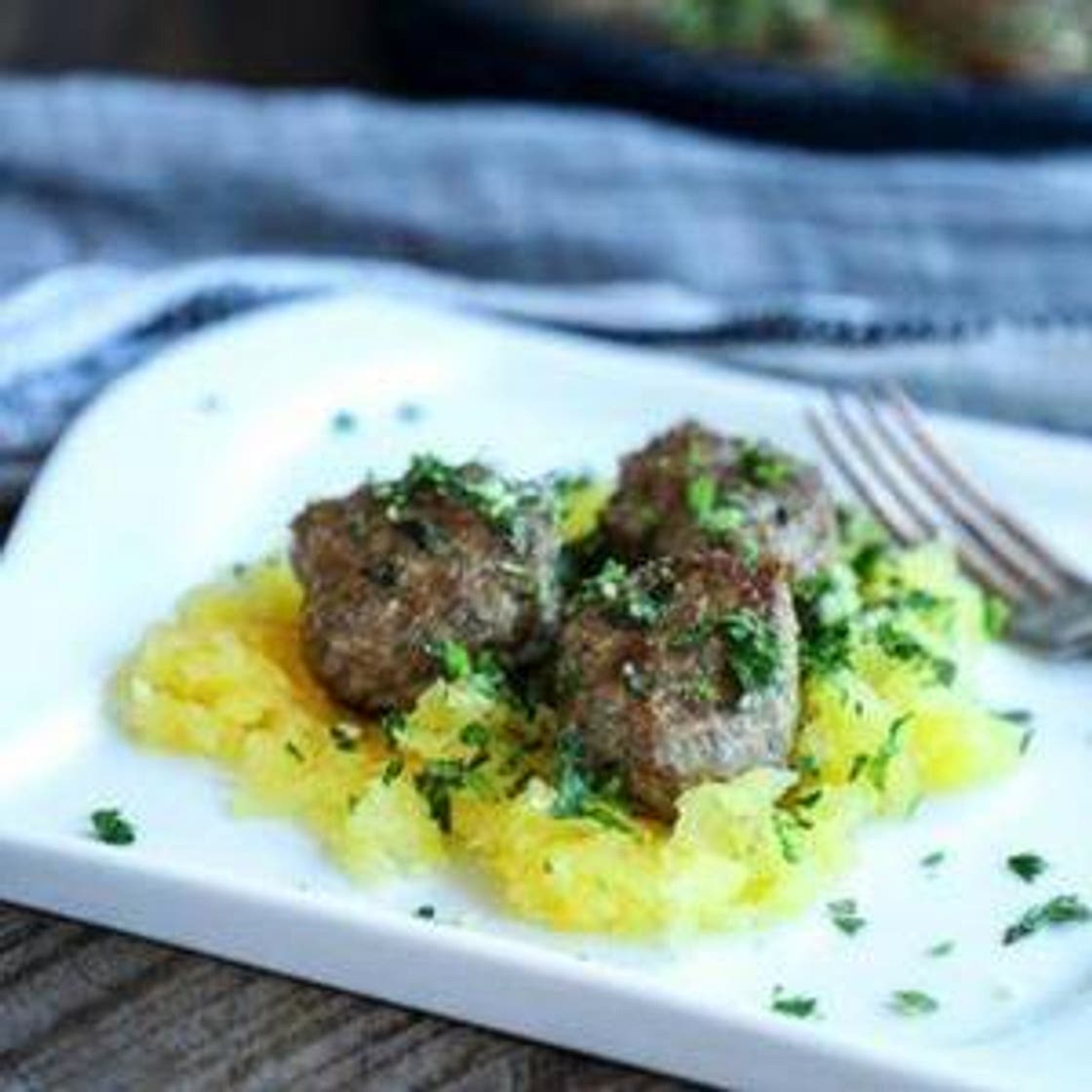 Lamb Meatballs with Mint Gremolata - Keto